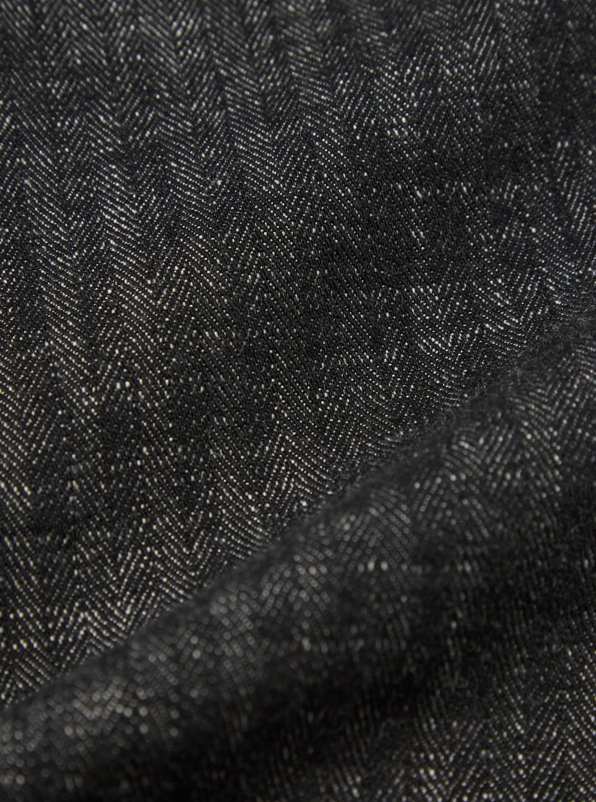 Black Cotton Denim Duke Pant