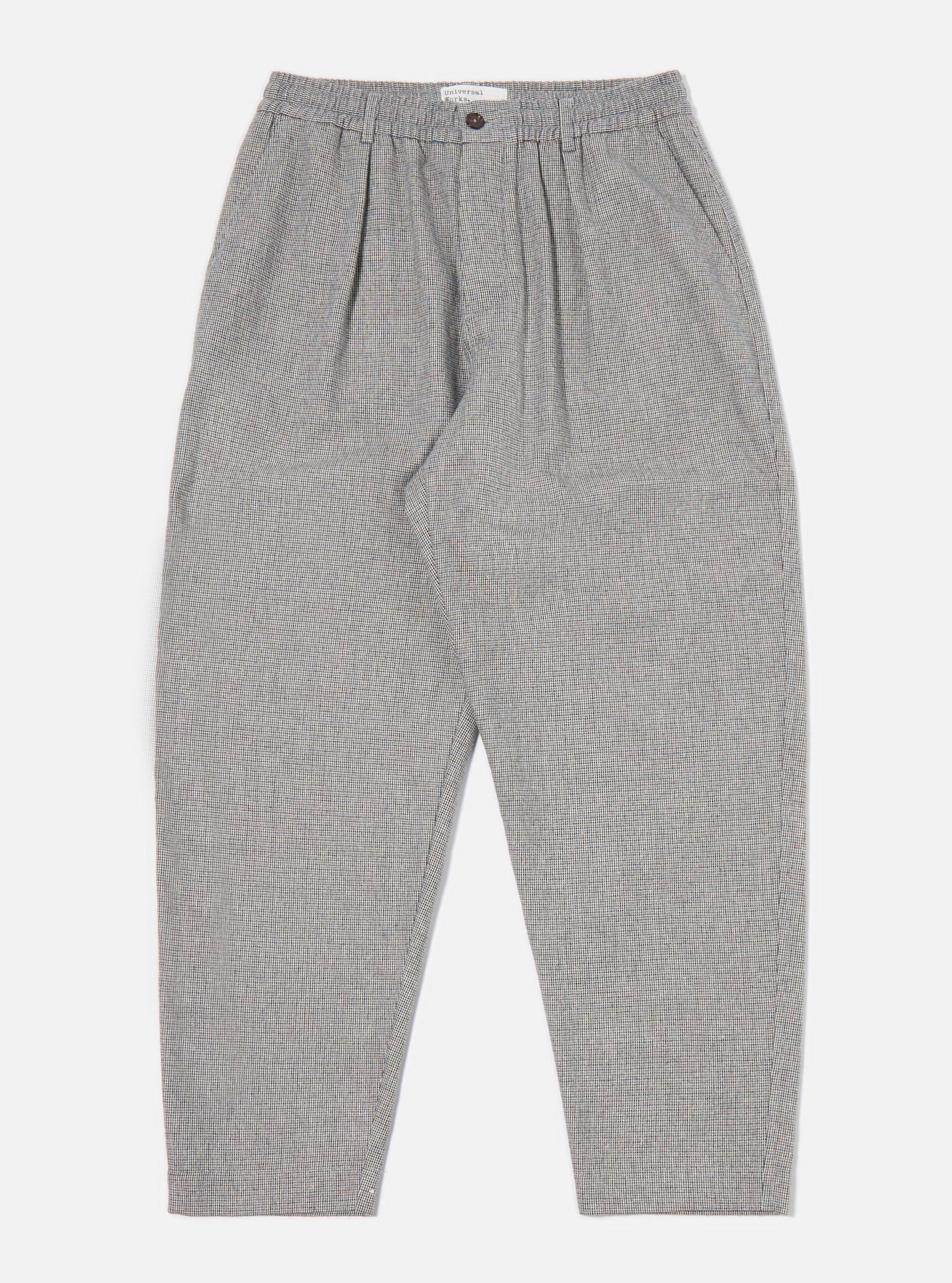 Grey Leon Tweed Pleated Track Pant
