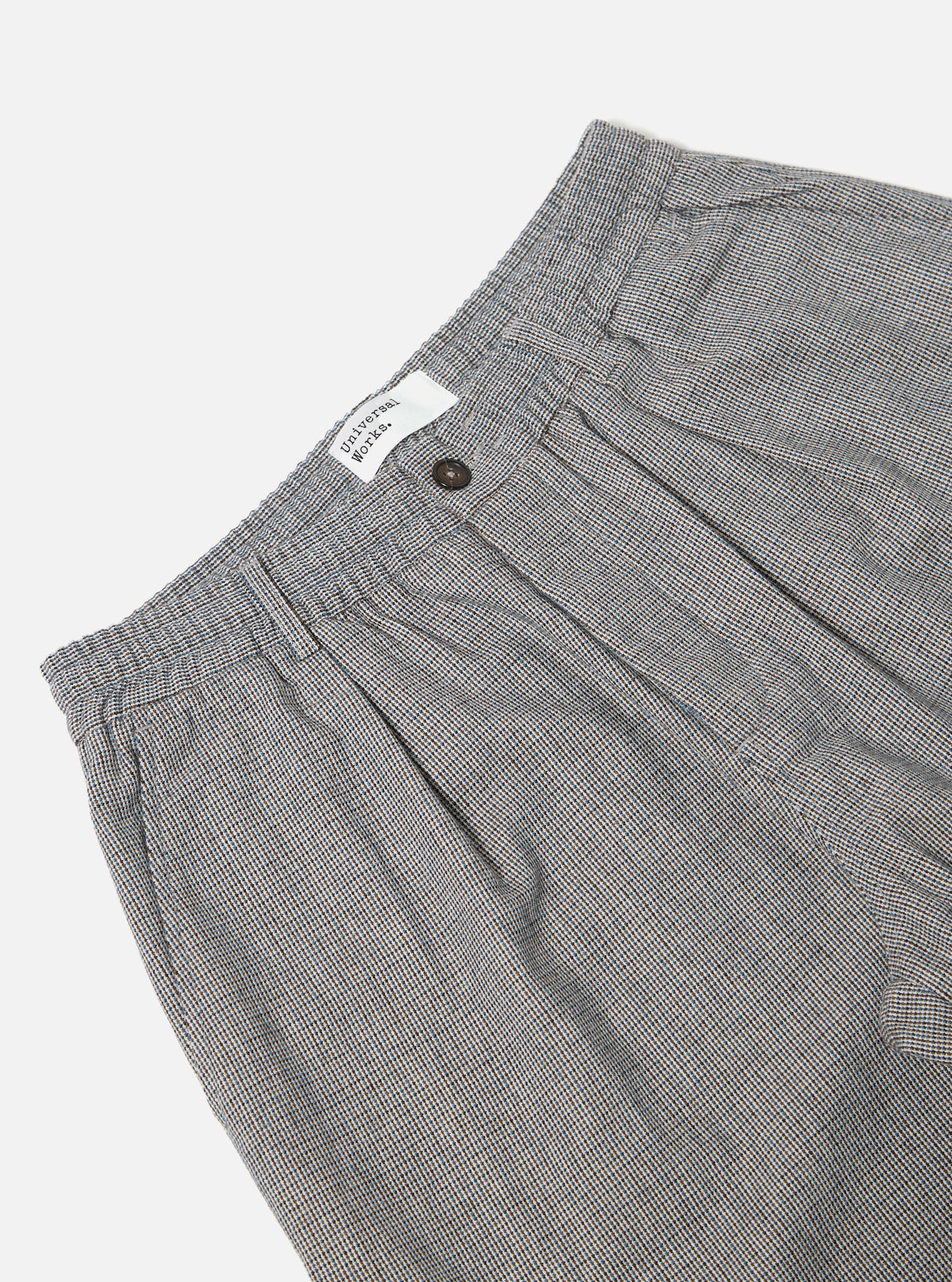 Grey Leon Tweed Pleated Track Pant