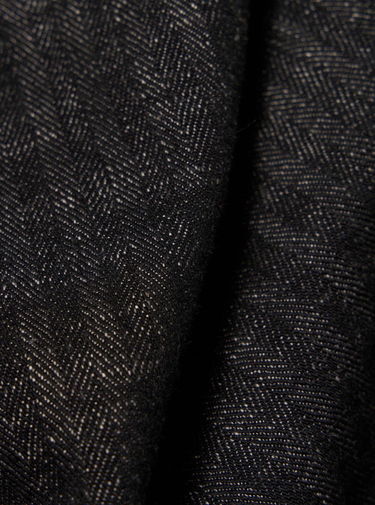 Black Cotton Denim Rose Bowl Jacket