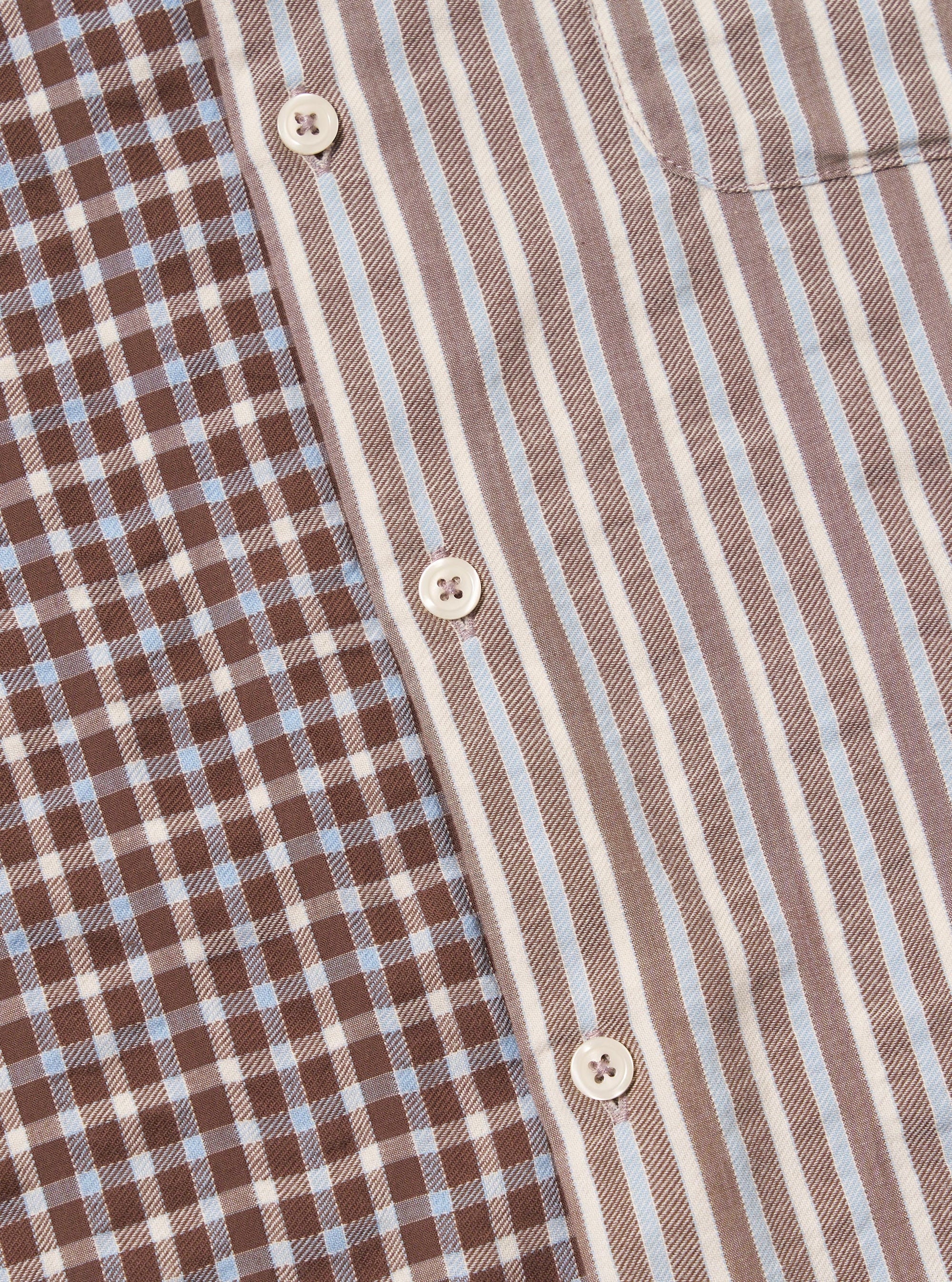 Brown Madison Check/Stripe Station Shirt