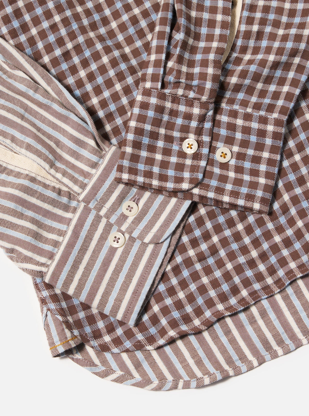Brown Madison Check/Stripe Station Shirt