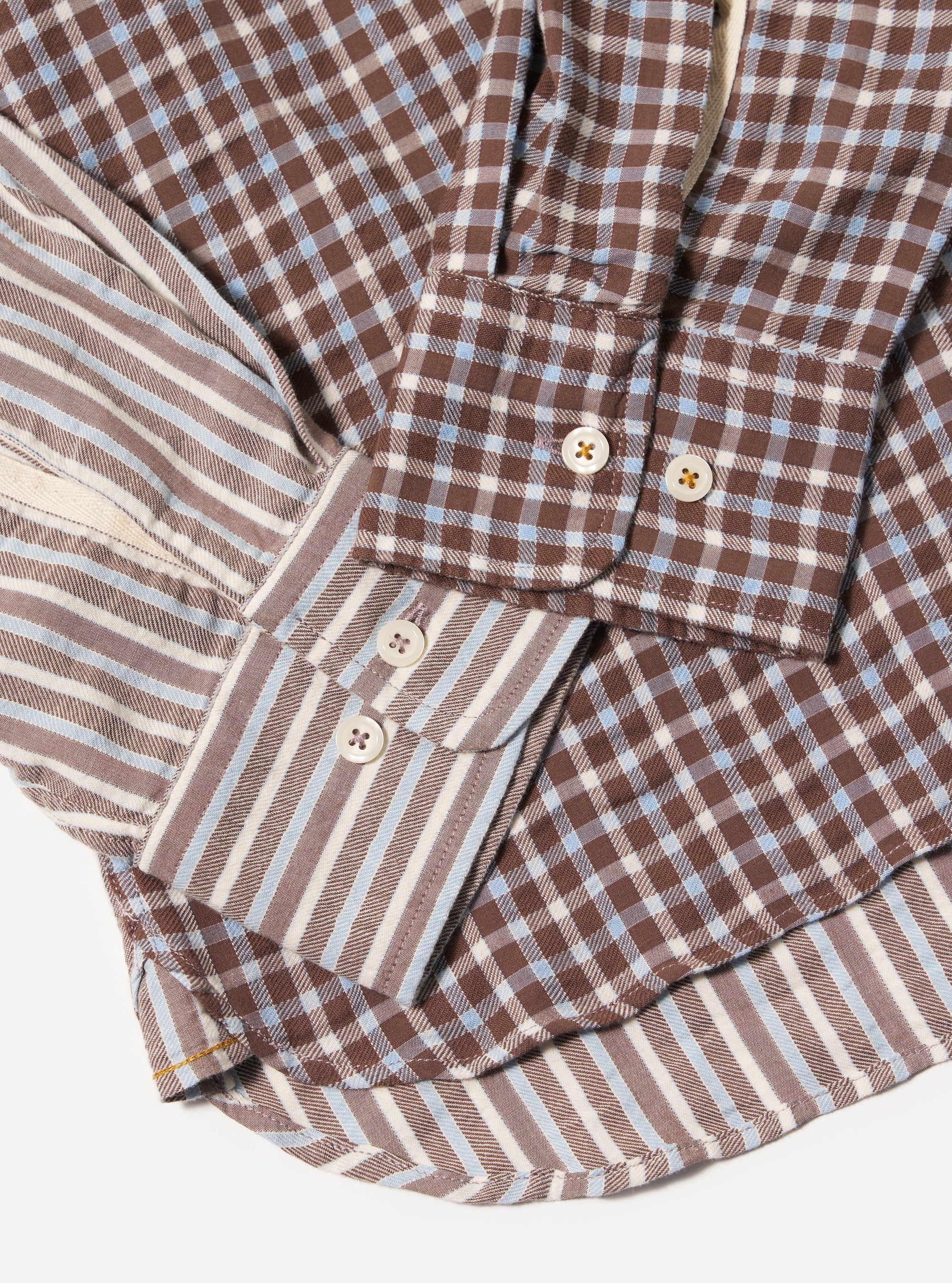 Brown Madison Check/Stripe Station Shirt
