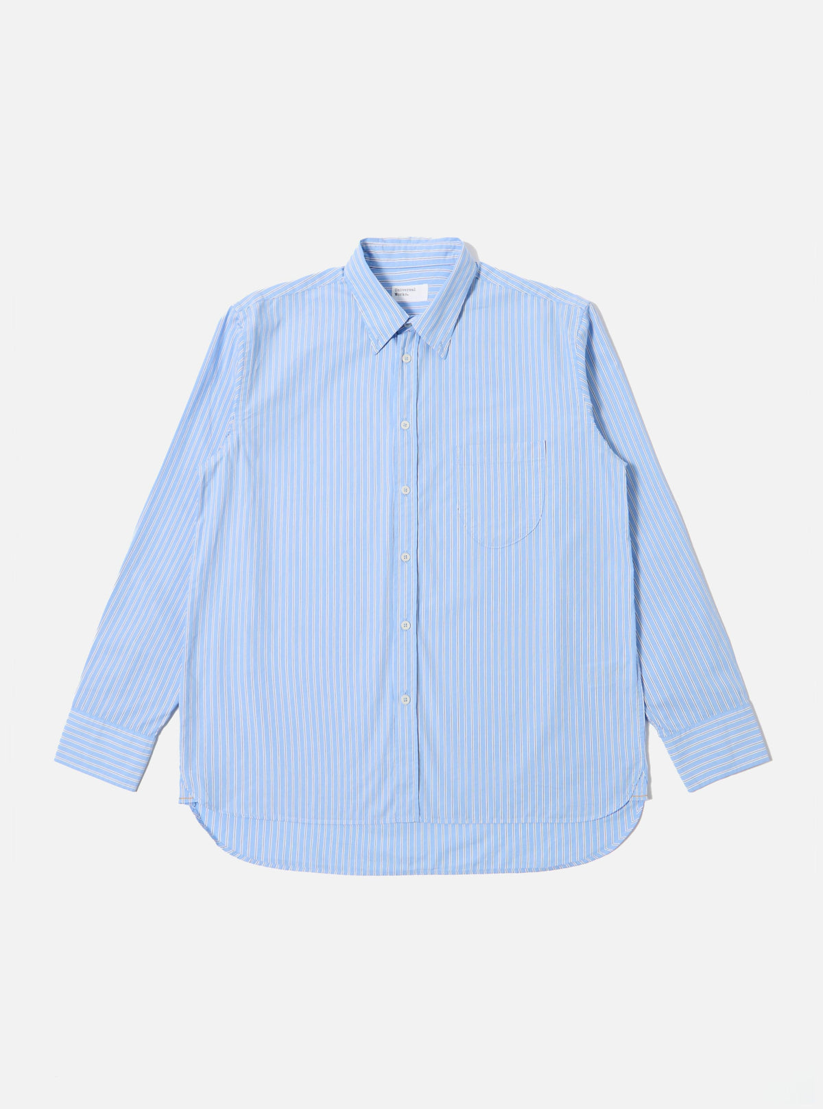 Blue Vila Stripe Wide Lazy Day Shirt