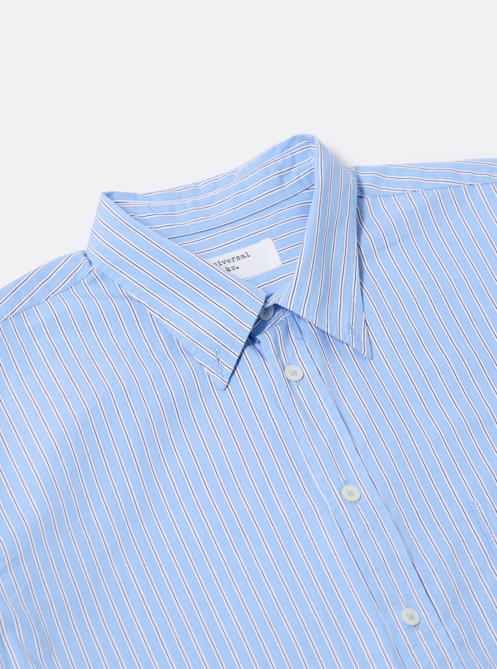 Blue Vila Stripe Wide Lazy Day Shirt