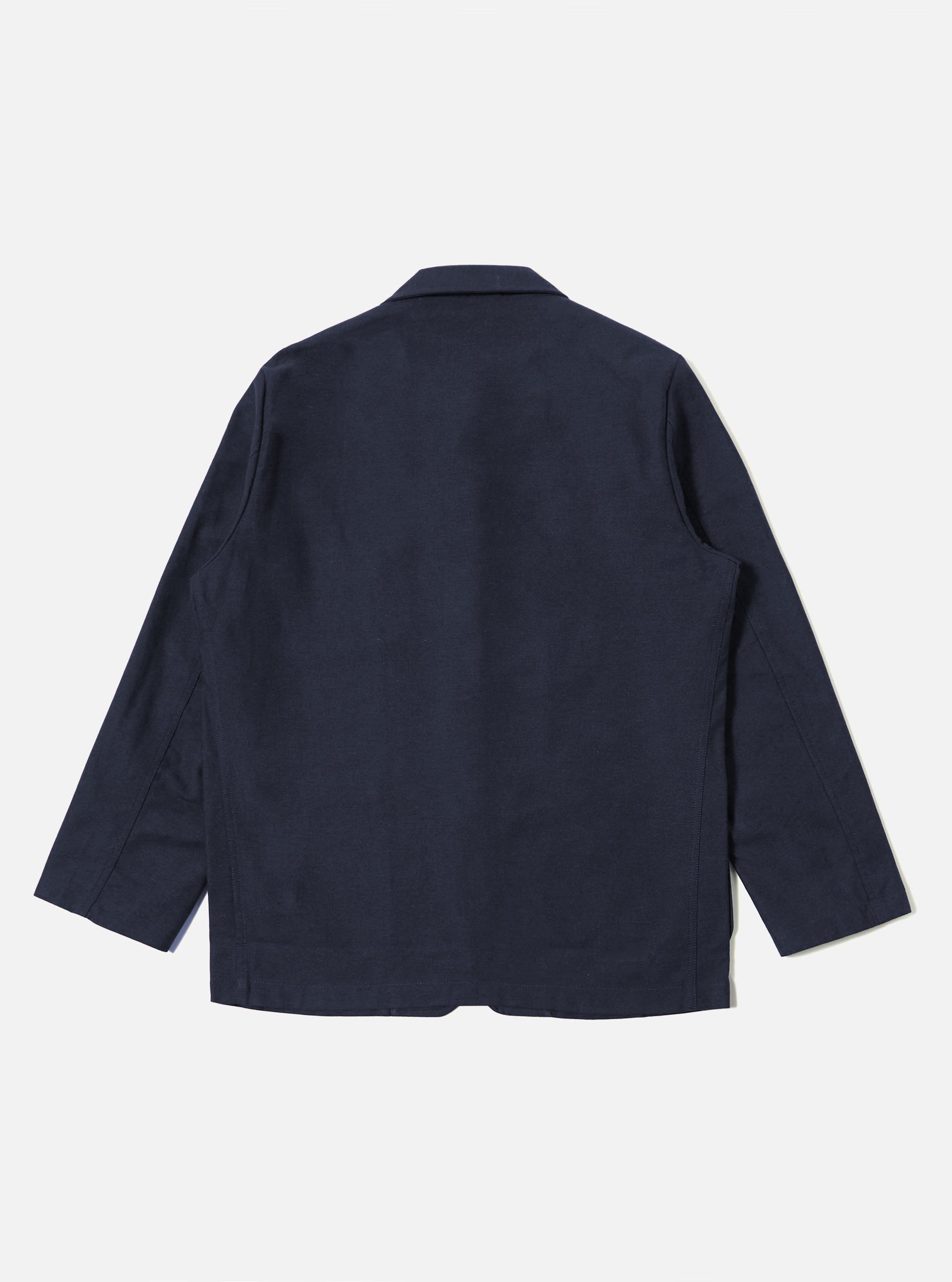 Navy Lucca Suiting Three Button Jacket