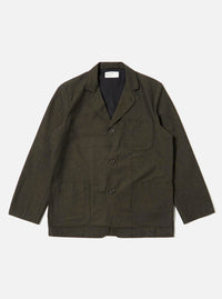 Olive Lucca Suiting Three Button Jacket