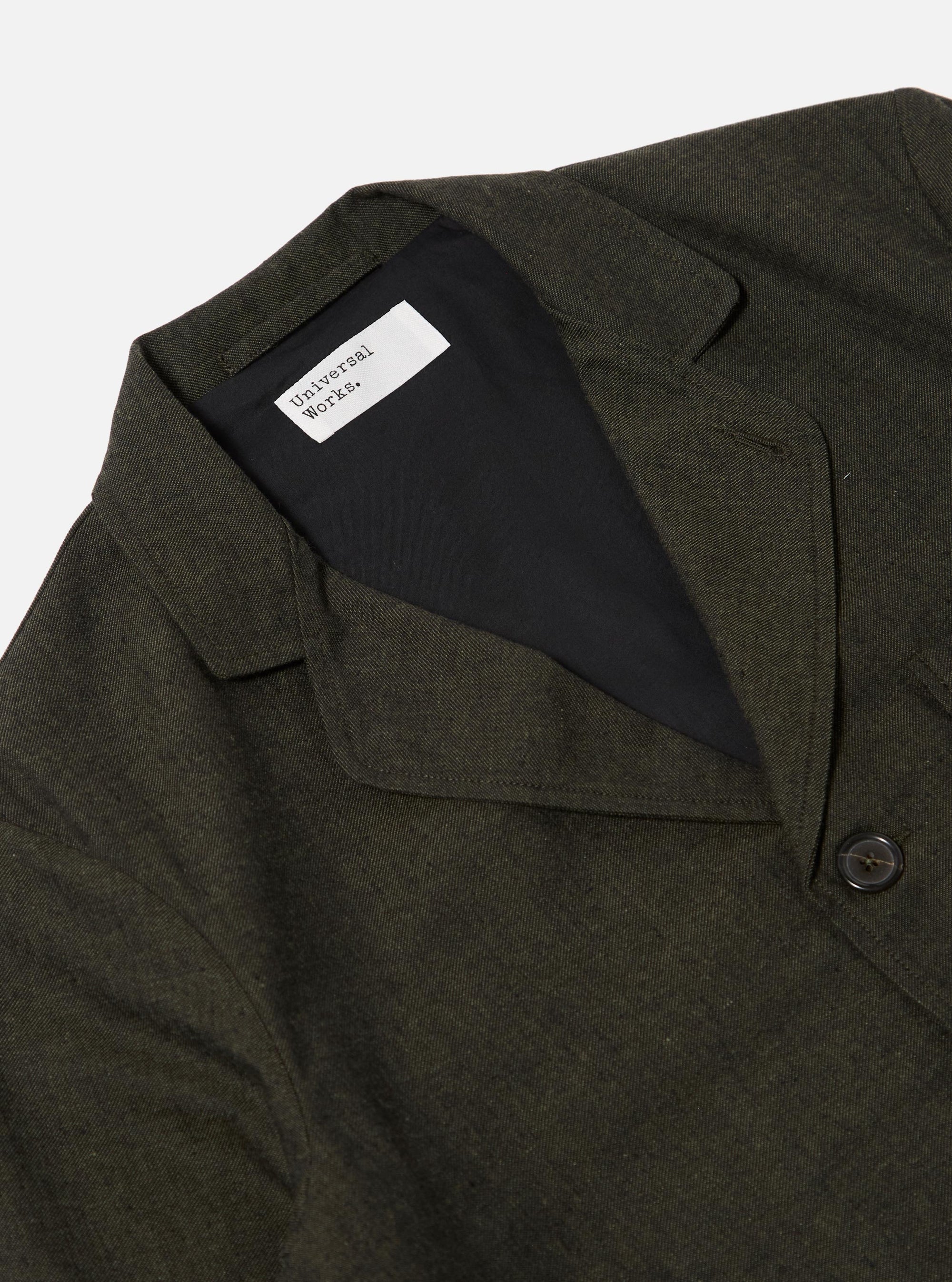 Olive Lucca Suiting Three Button Jacket