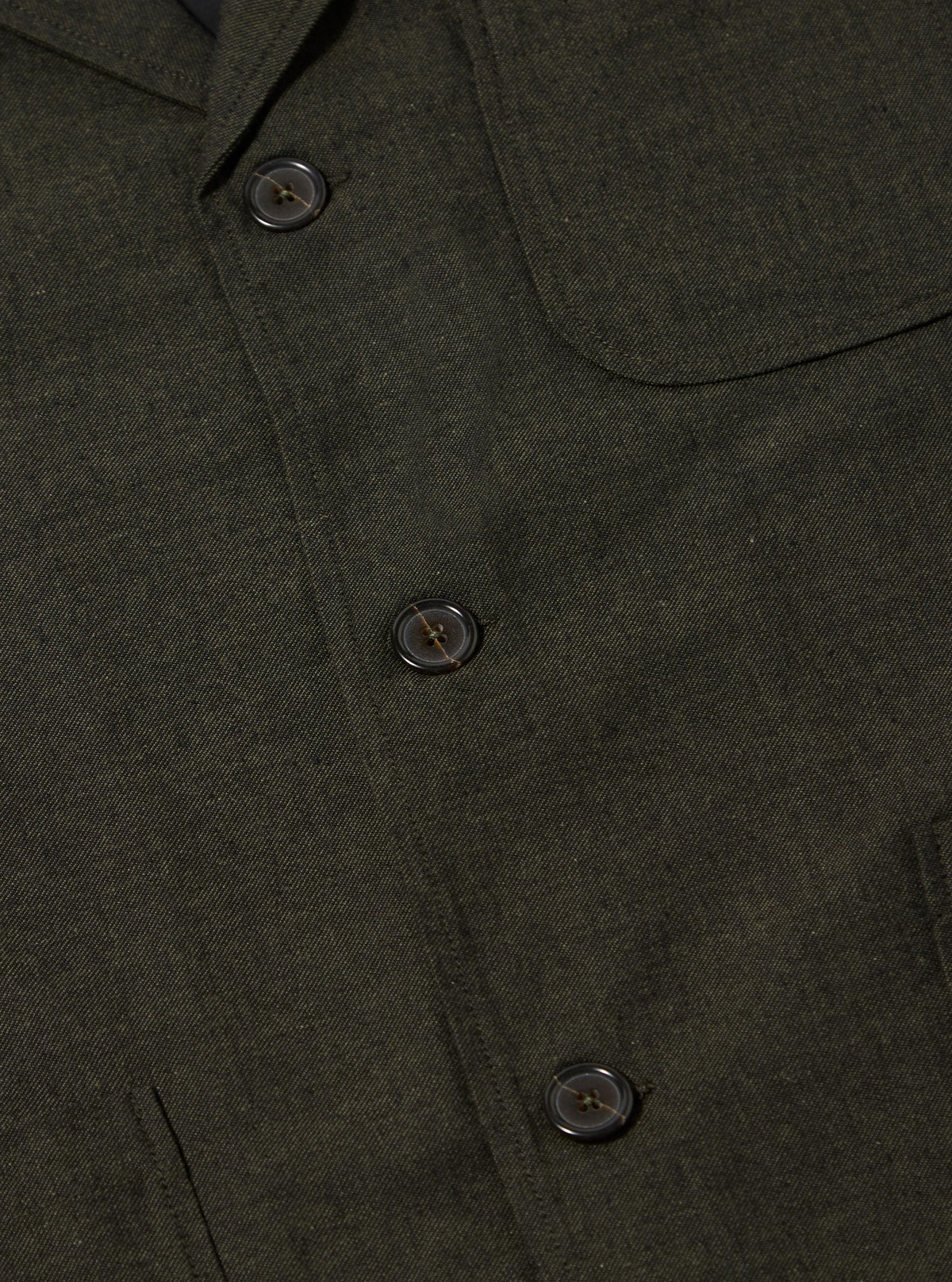 Olive Lucca Suiting Three Button Jacket