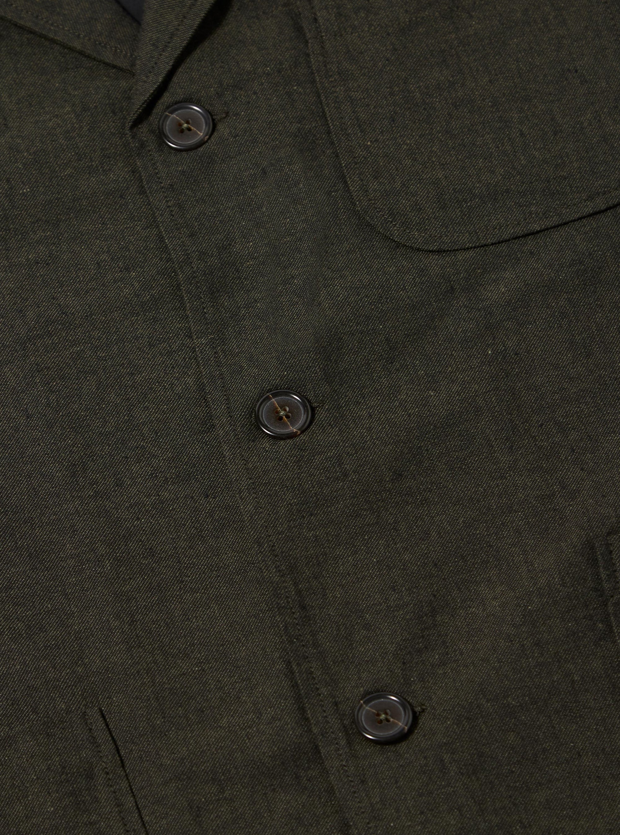 Olive Lucca Suiting Three Button Jacket