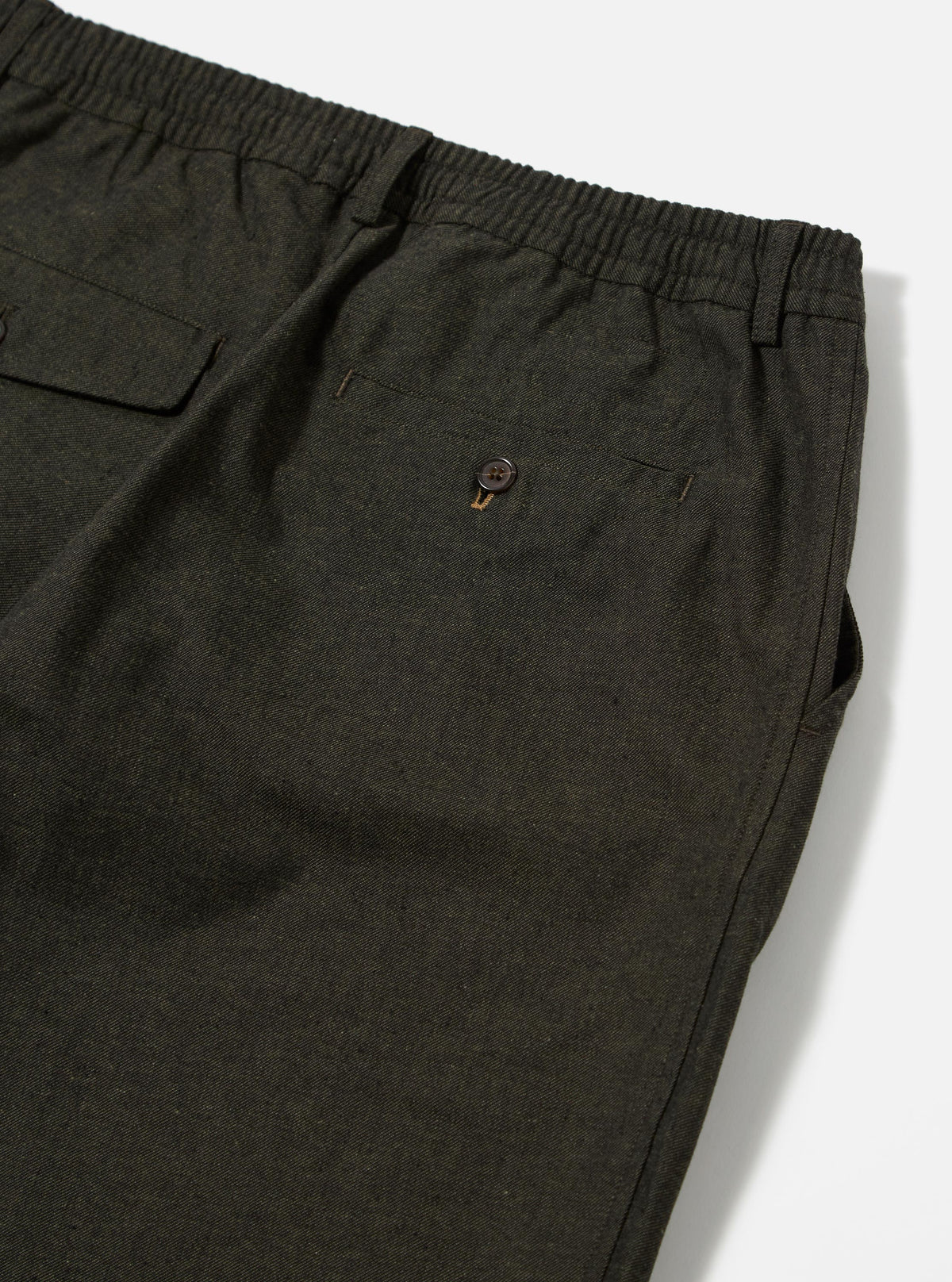 Olive Lucca Suiting Pleated Track Pant