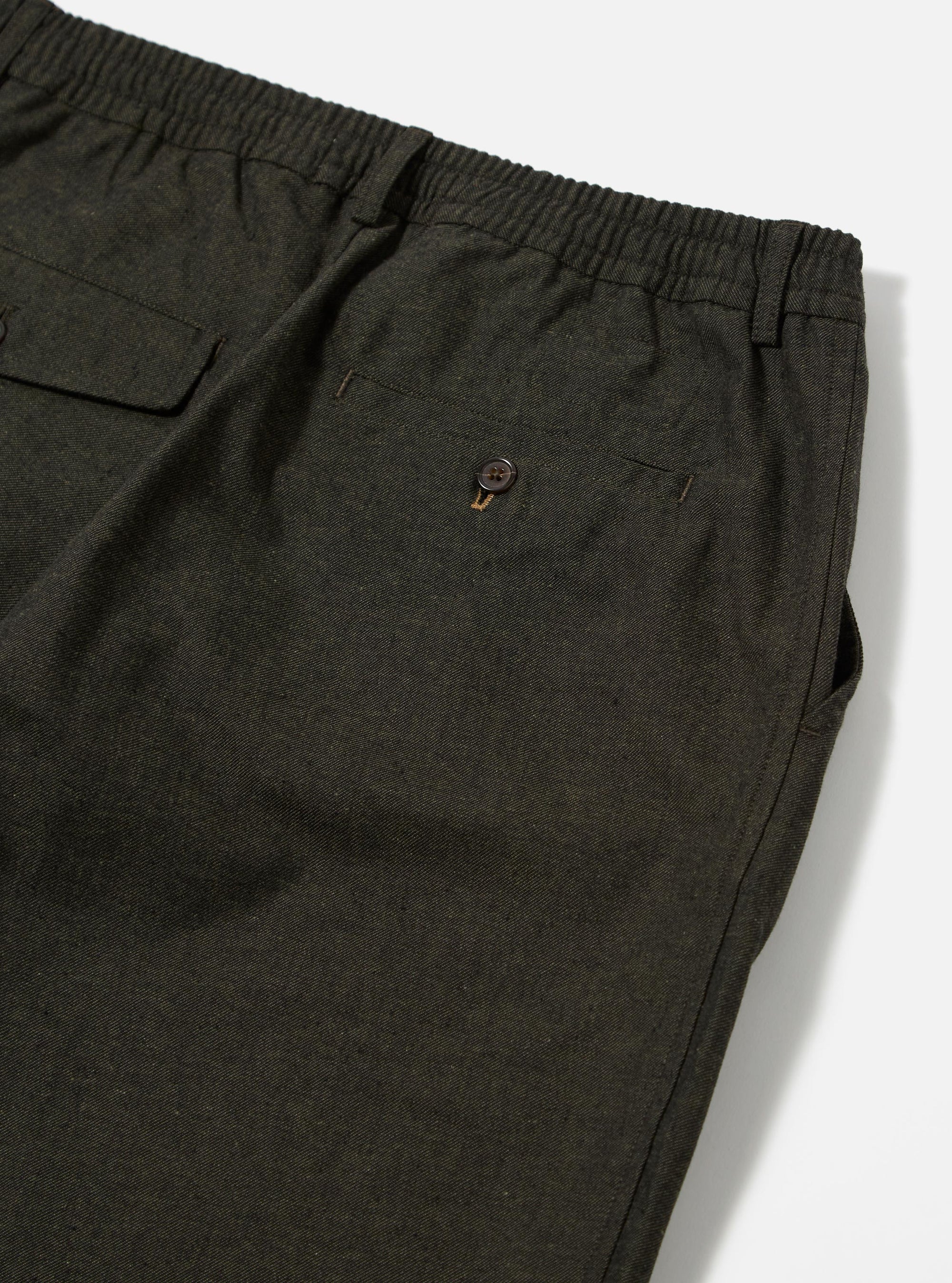Olive Lucca Suiting Pleated Track Pant