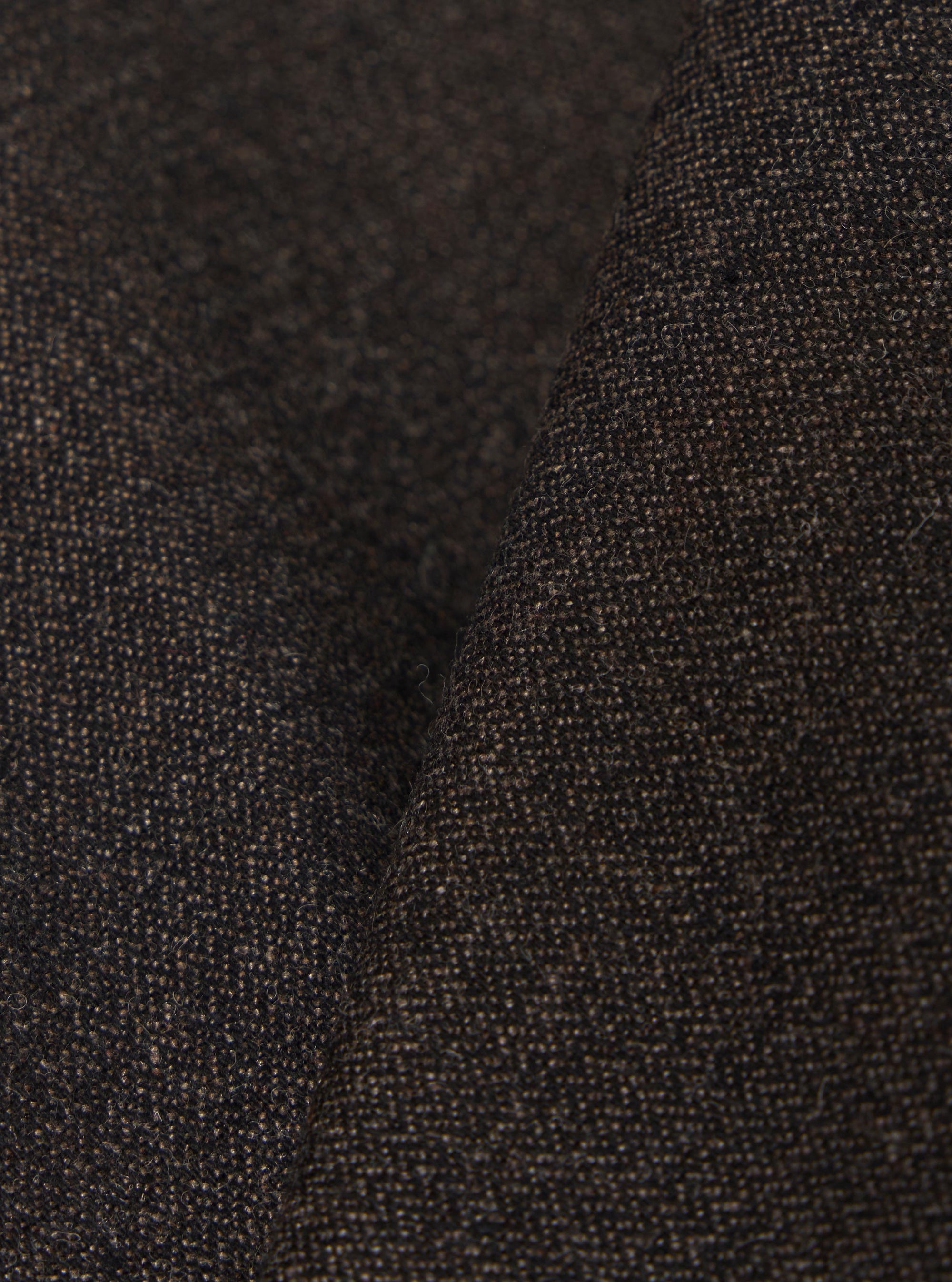 Brown Upcycled Italian Tweed Two Button Jacket