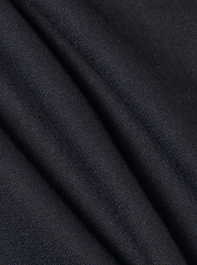 Dark Navy Upcycled Italian Tweed Pleated Track Pant