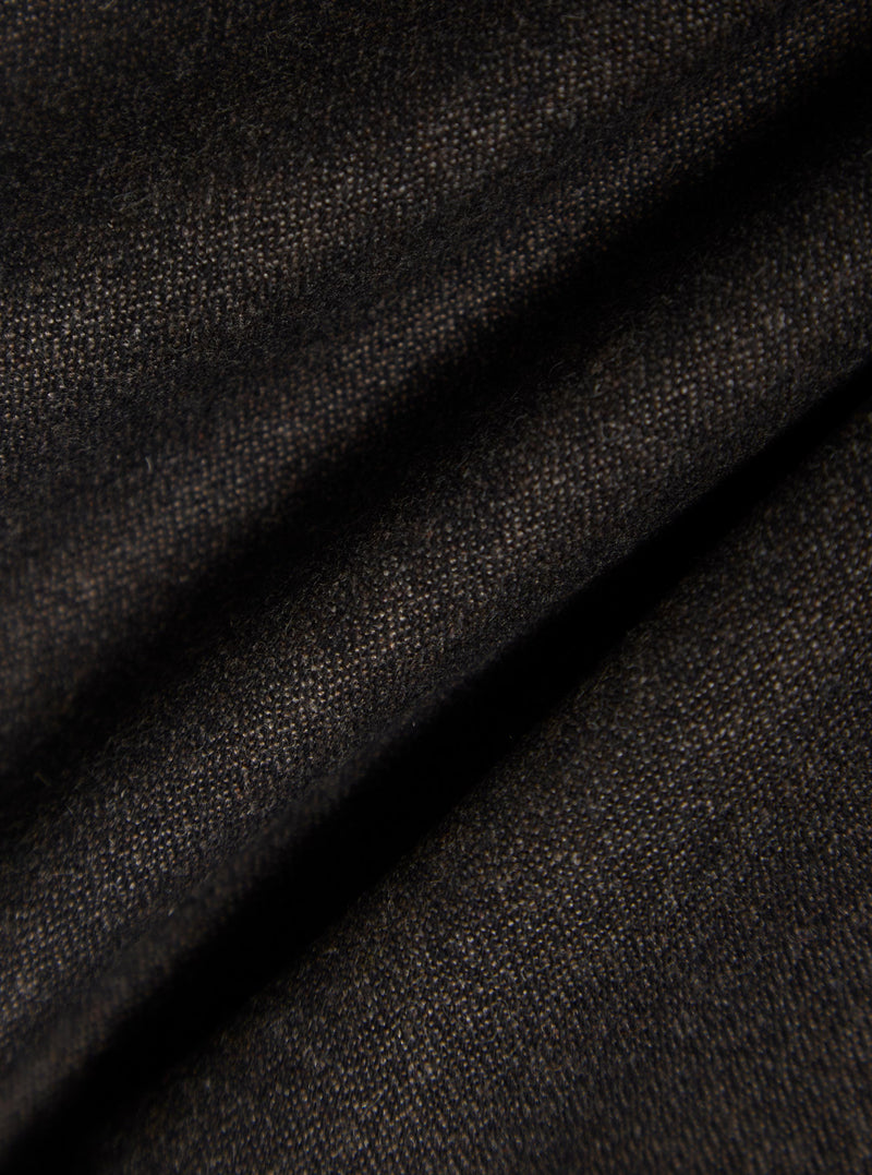 Brown Upcycled Italian Tweed Military Chino