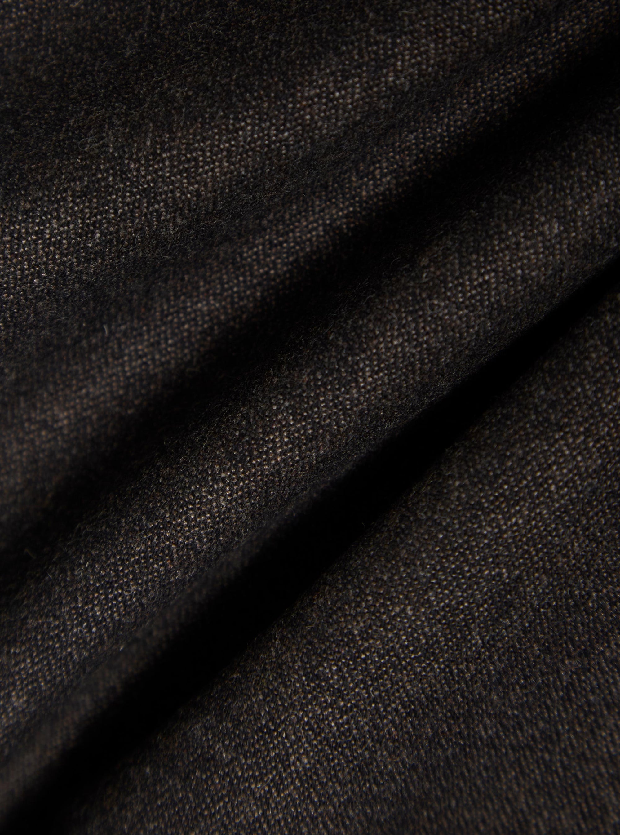 Brown Upcycled Italian Tweed Military Chino