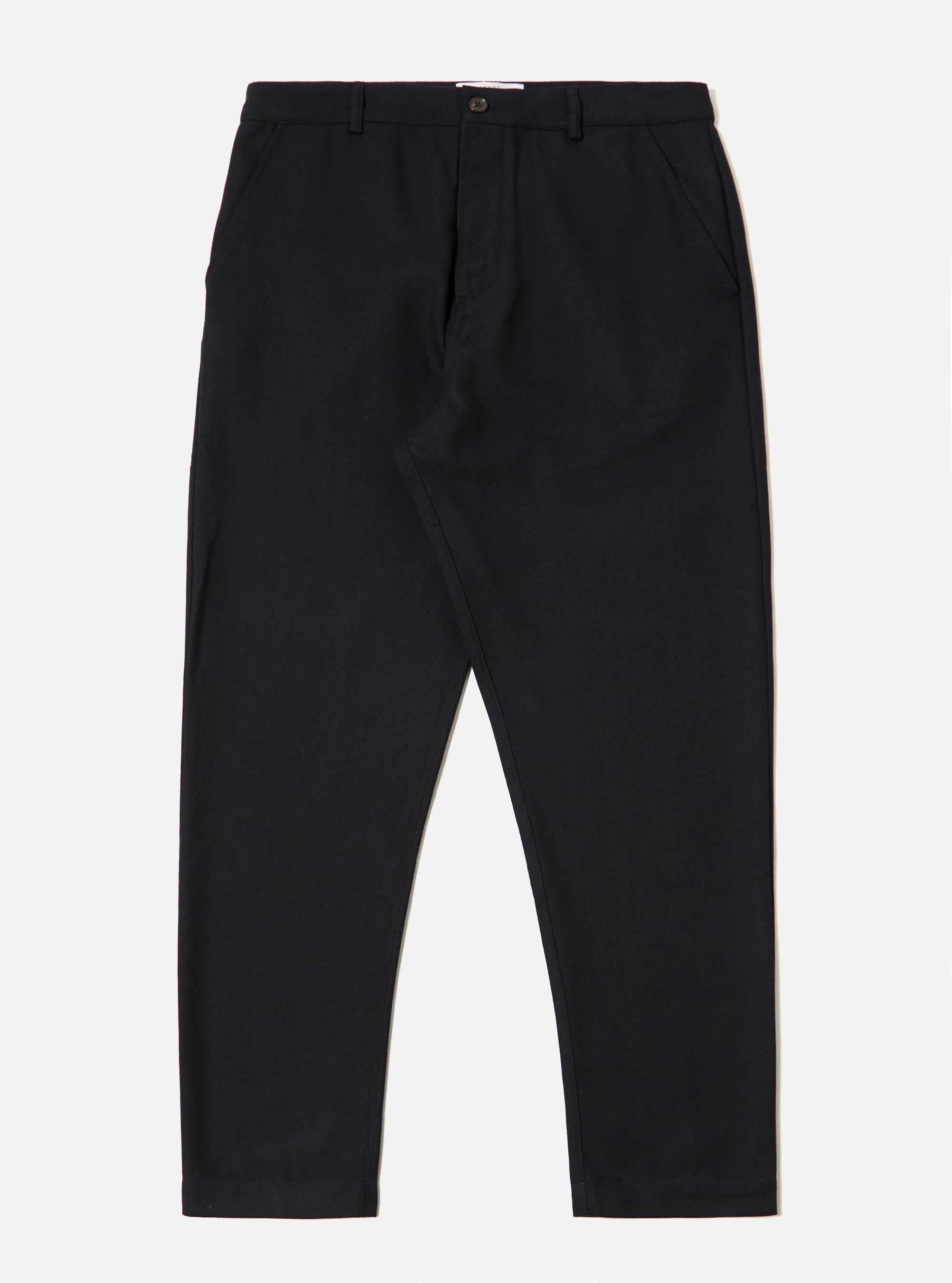 Dark Navy Upcycled Italian Tweed Military Chino