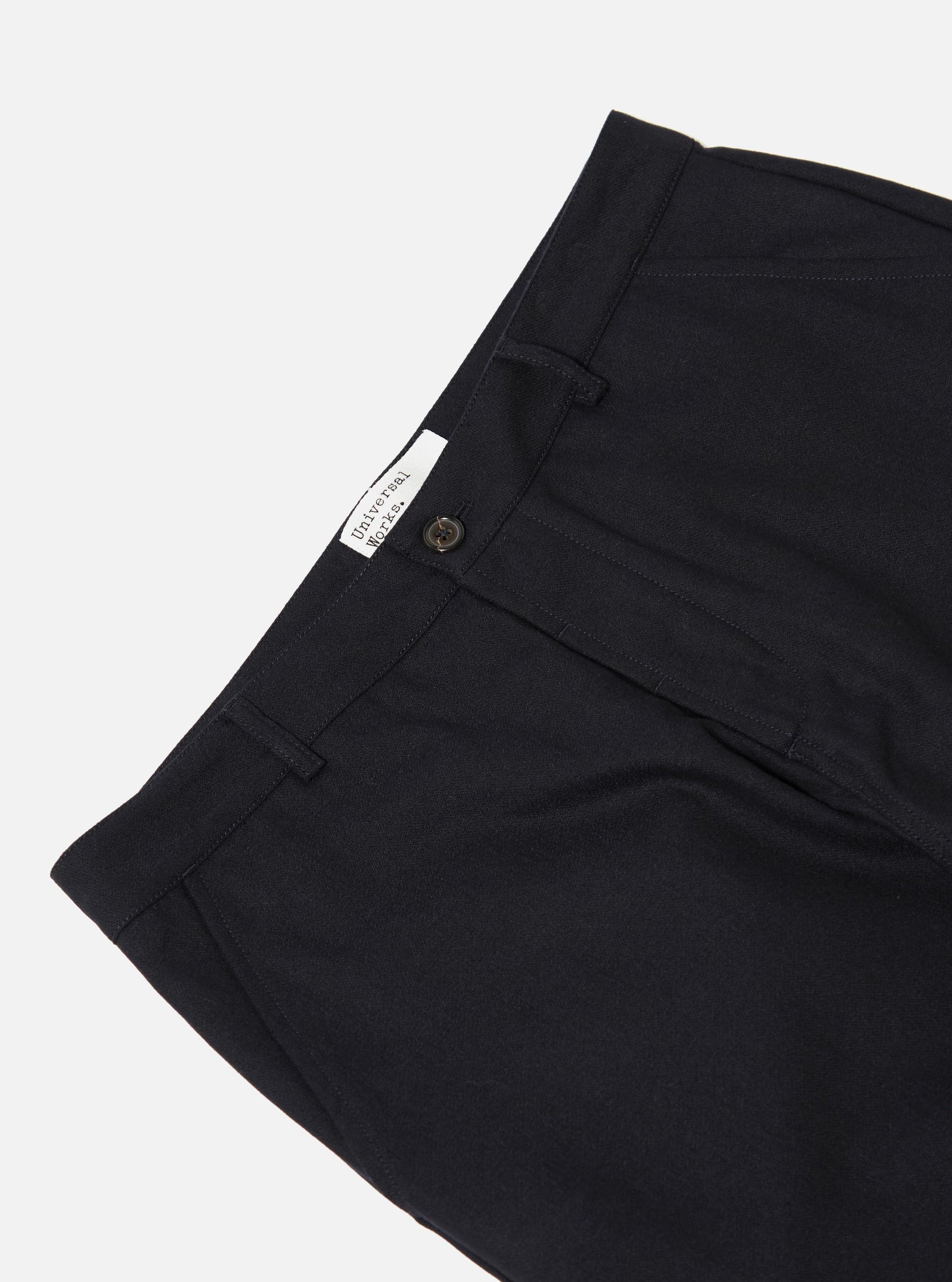 Dark Navy Upcycled Italian Tweed Military Chino
