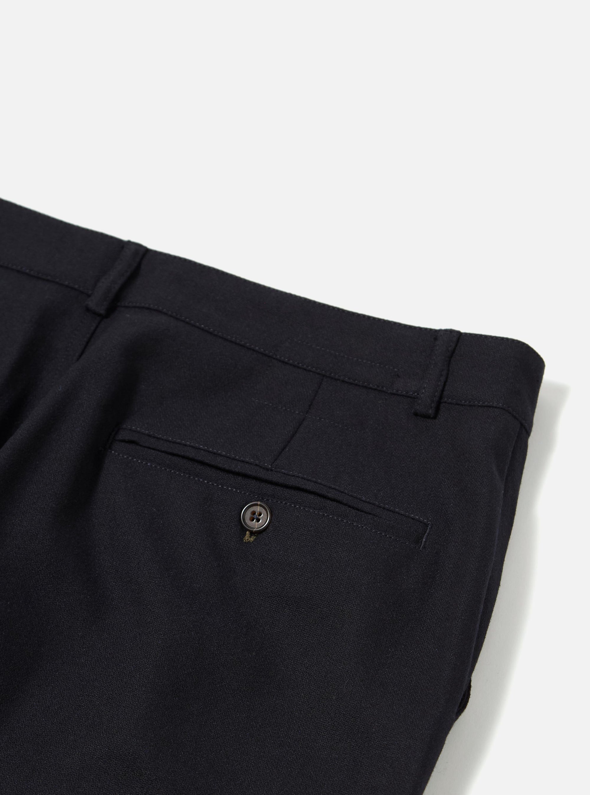 Dark Navy Upcycled Italian Tweed Military Chino