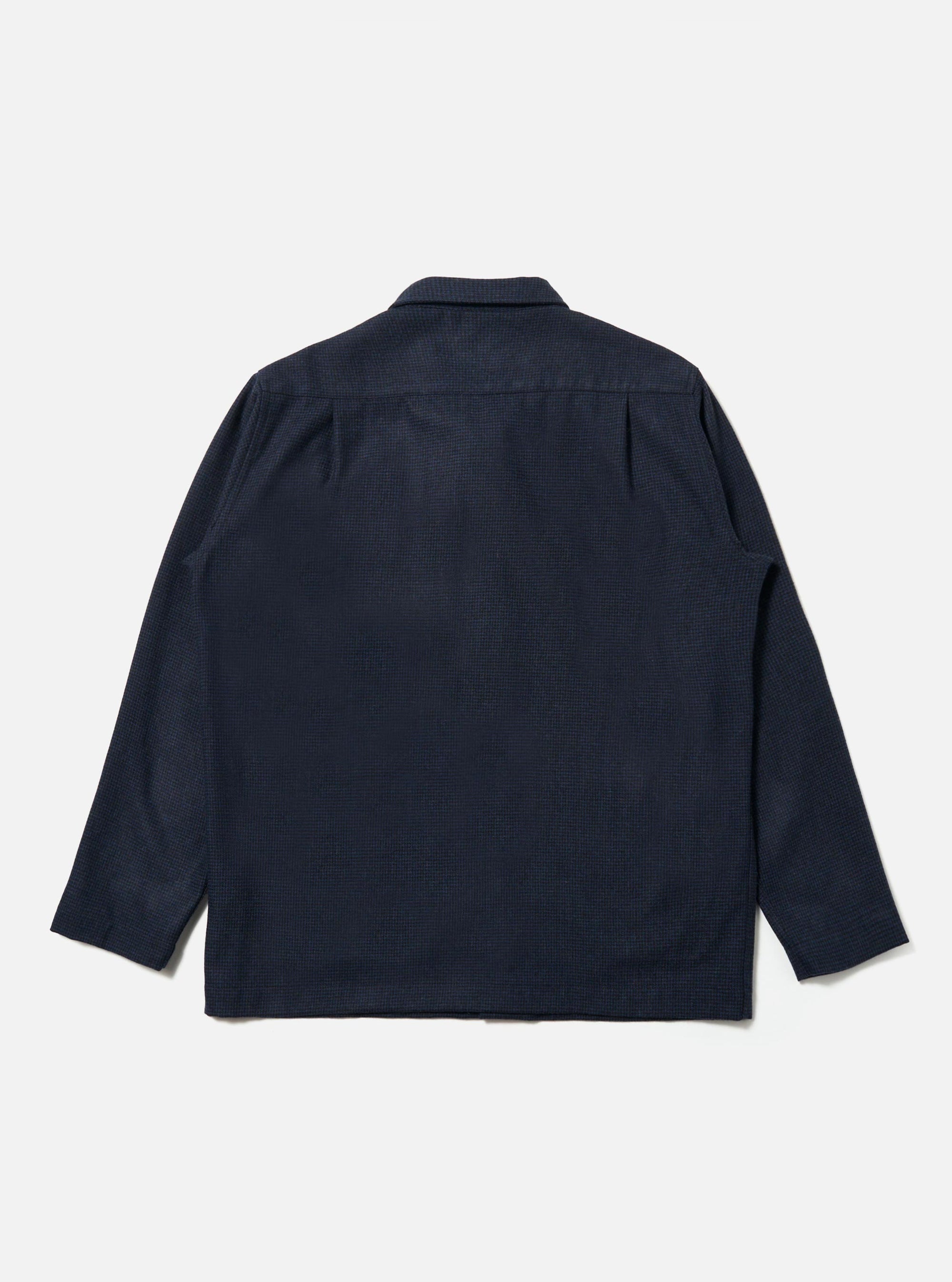 Navy Brushed Bari Easy Overshirt