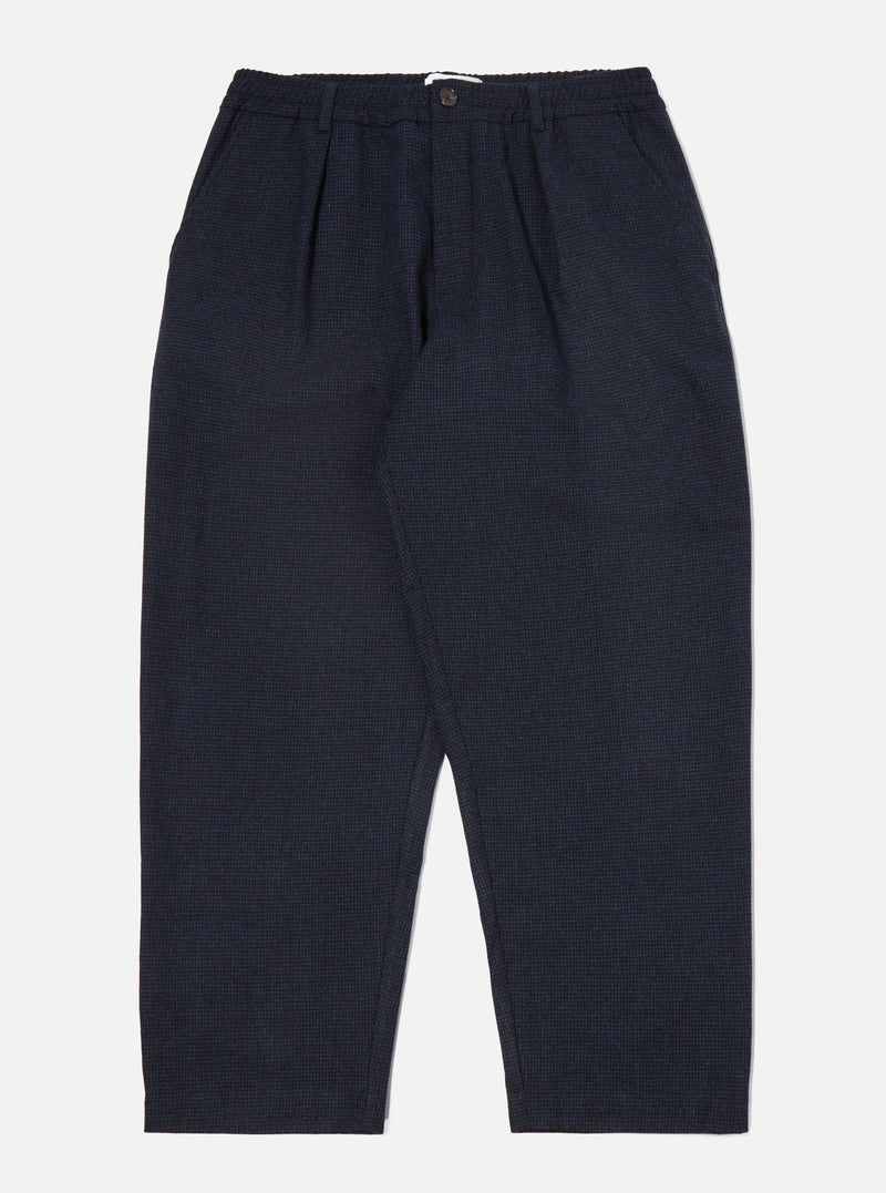 Navy Brushed Bari Oxford Pant