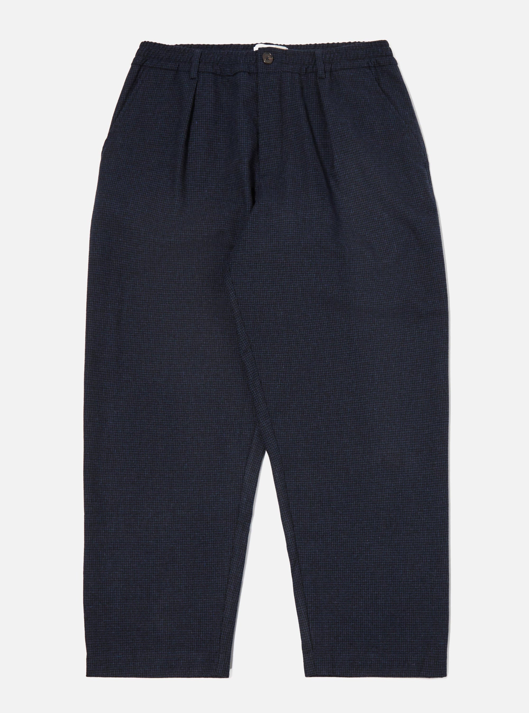 Navy Brushed Bari Oxford Pant