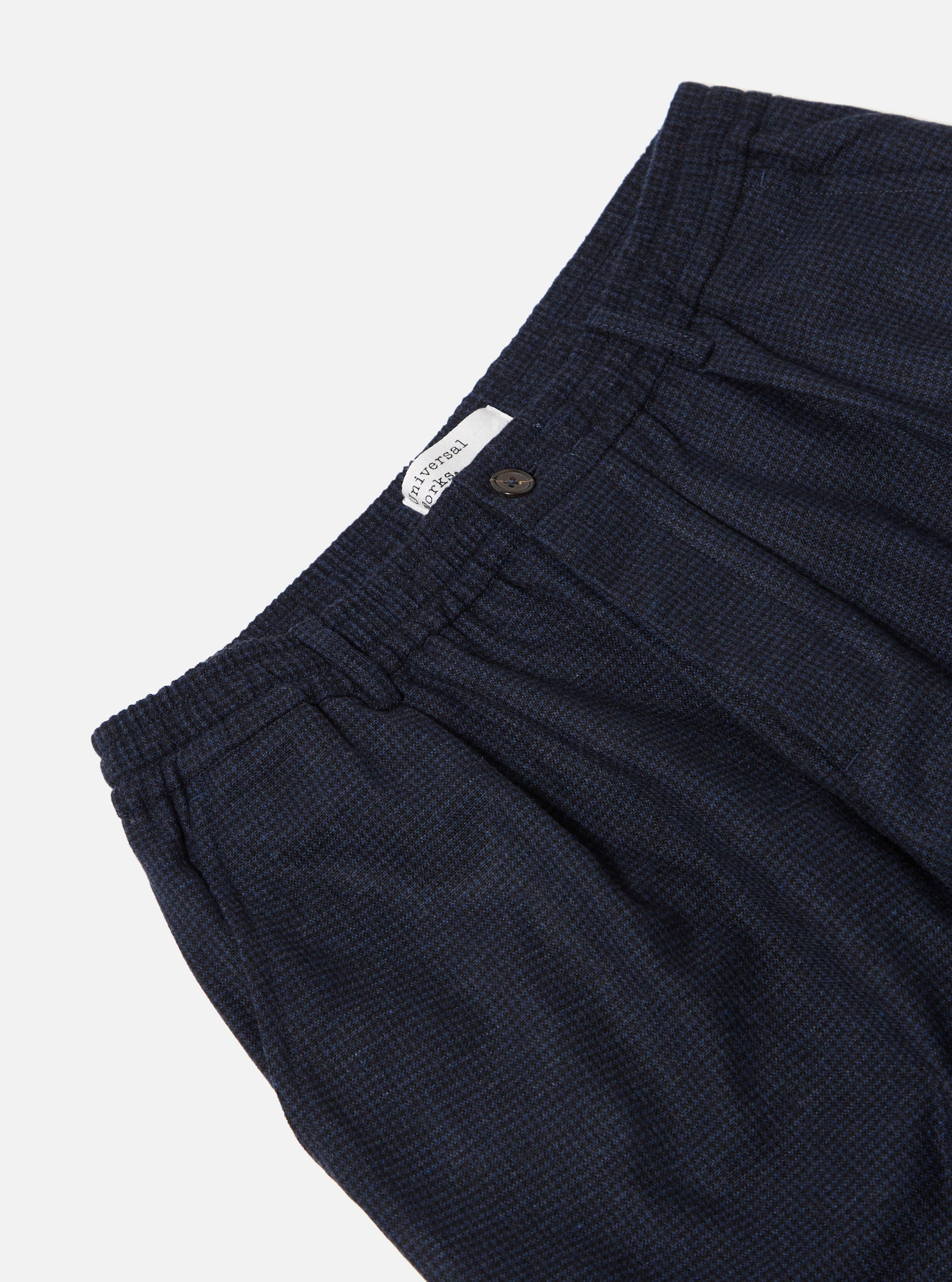 Navy Brushed Bari Oxford Pant