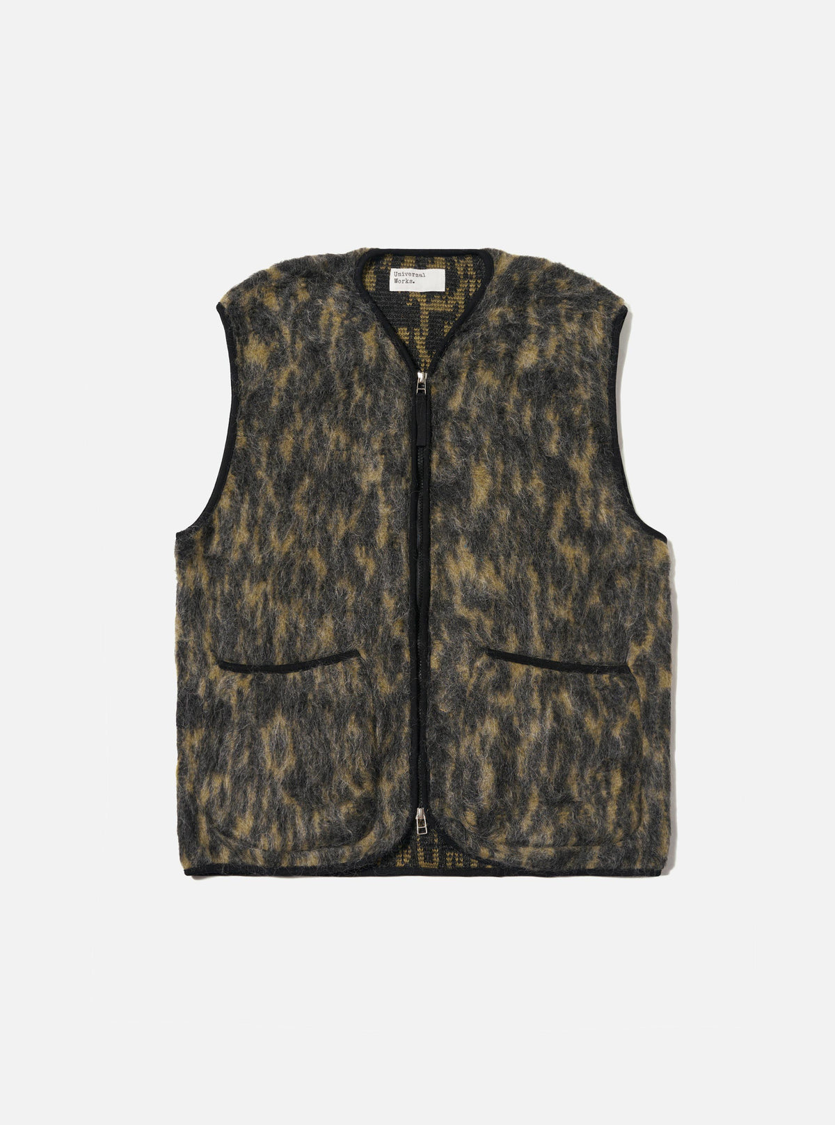 Charcoal Dolce Fleece Zip Gilet