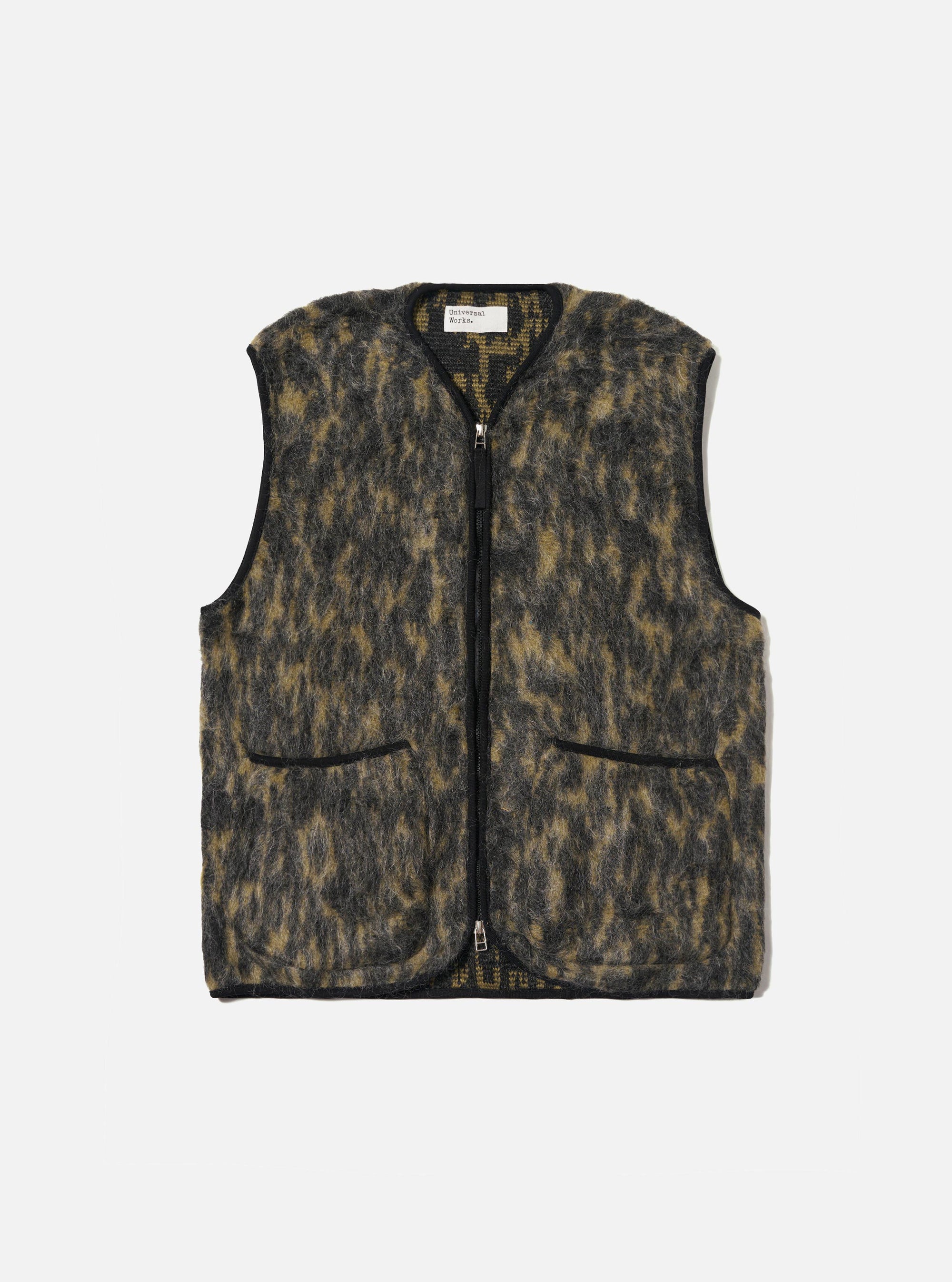 Charcoal Dolce Fleece Zip Gilet