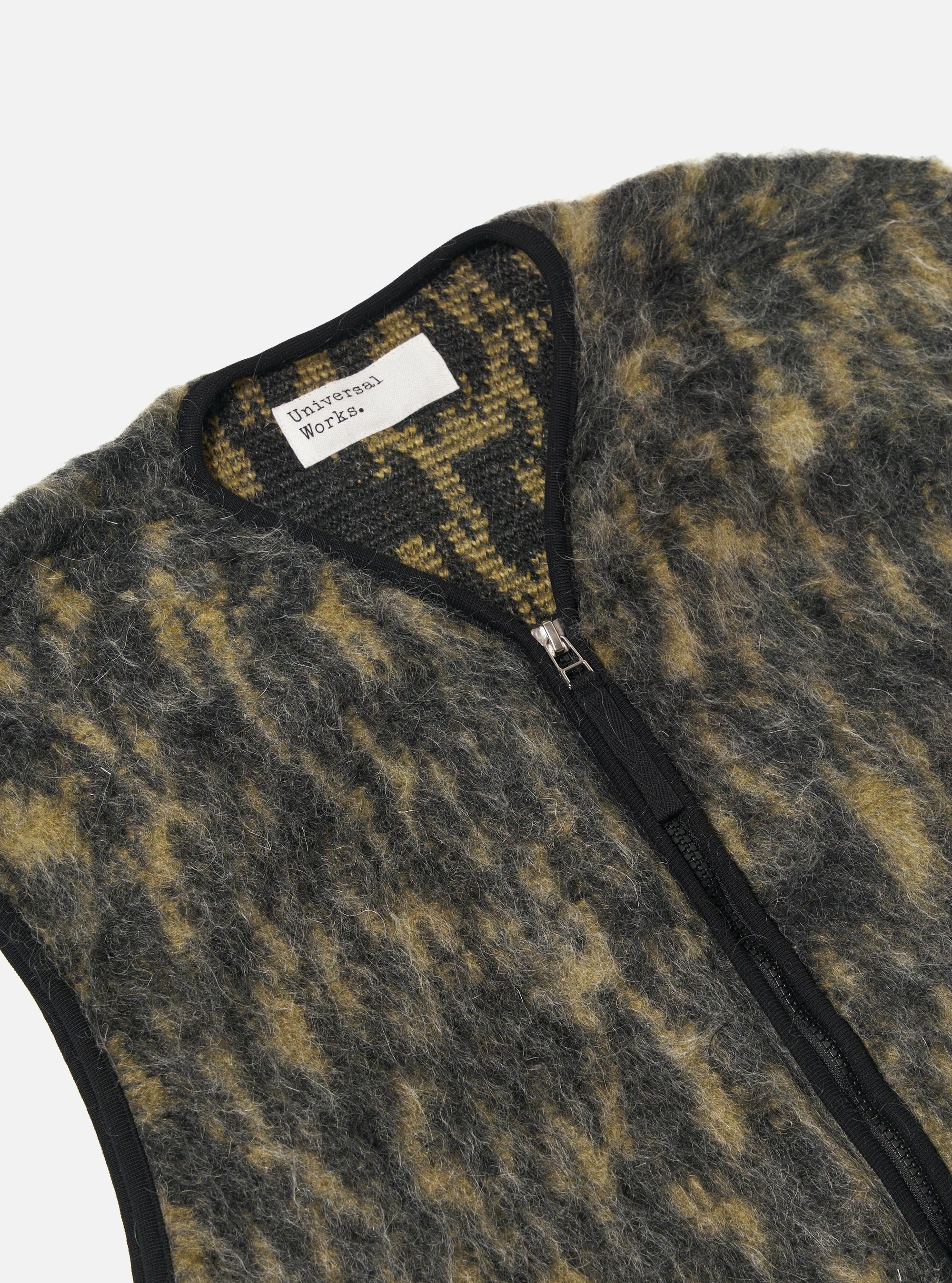 Charcoal Dolce Fleece Zip Gilet