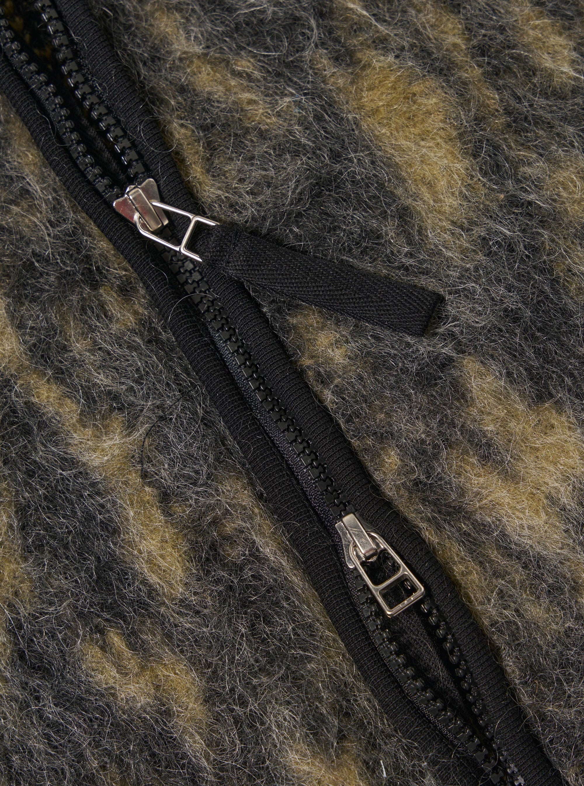 Charcoal Dolce Fleece Zip Gilet