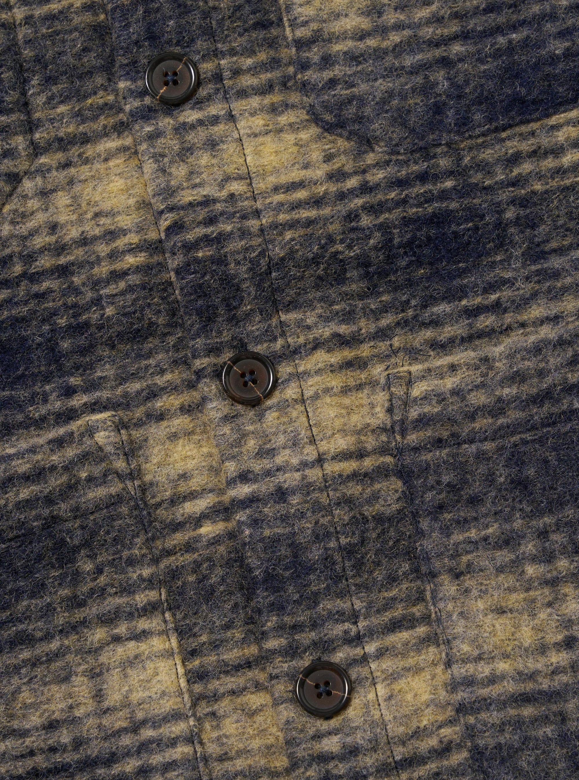 Navy Uist Fleece Cardigan