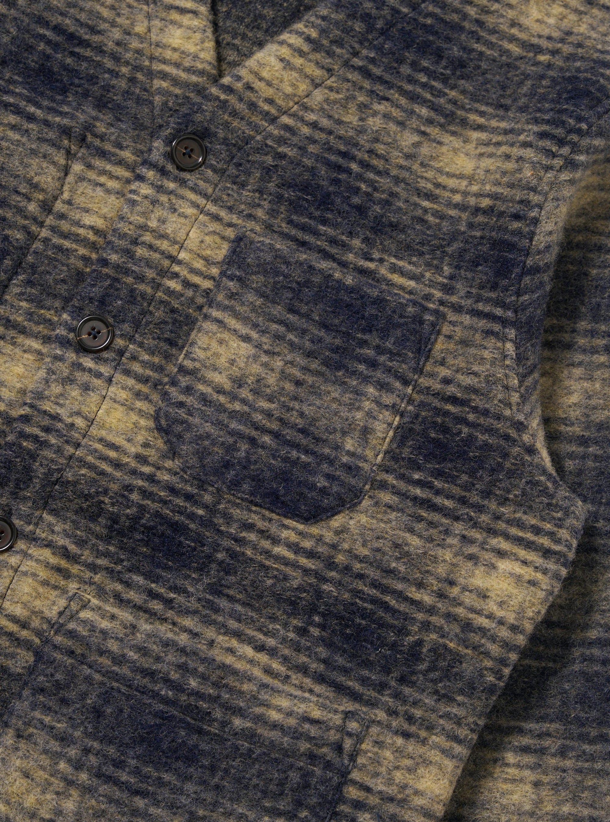 Navy Uist Fleece Cardigan