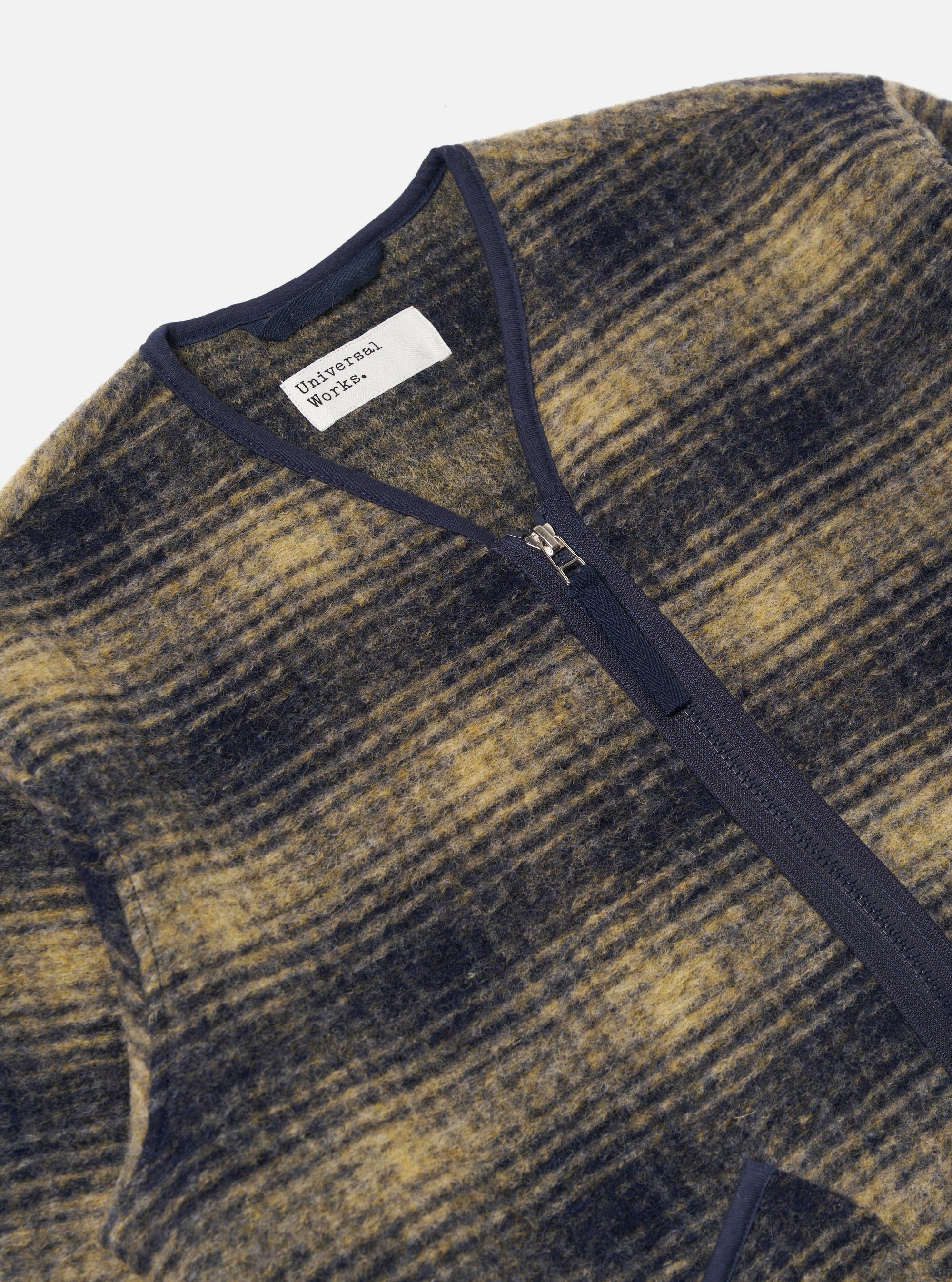 Navy Uist Fleece Zip Liner Jacket