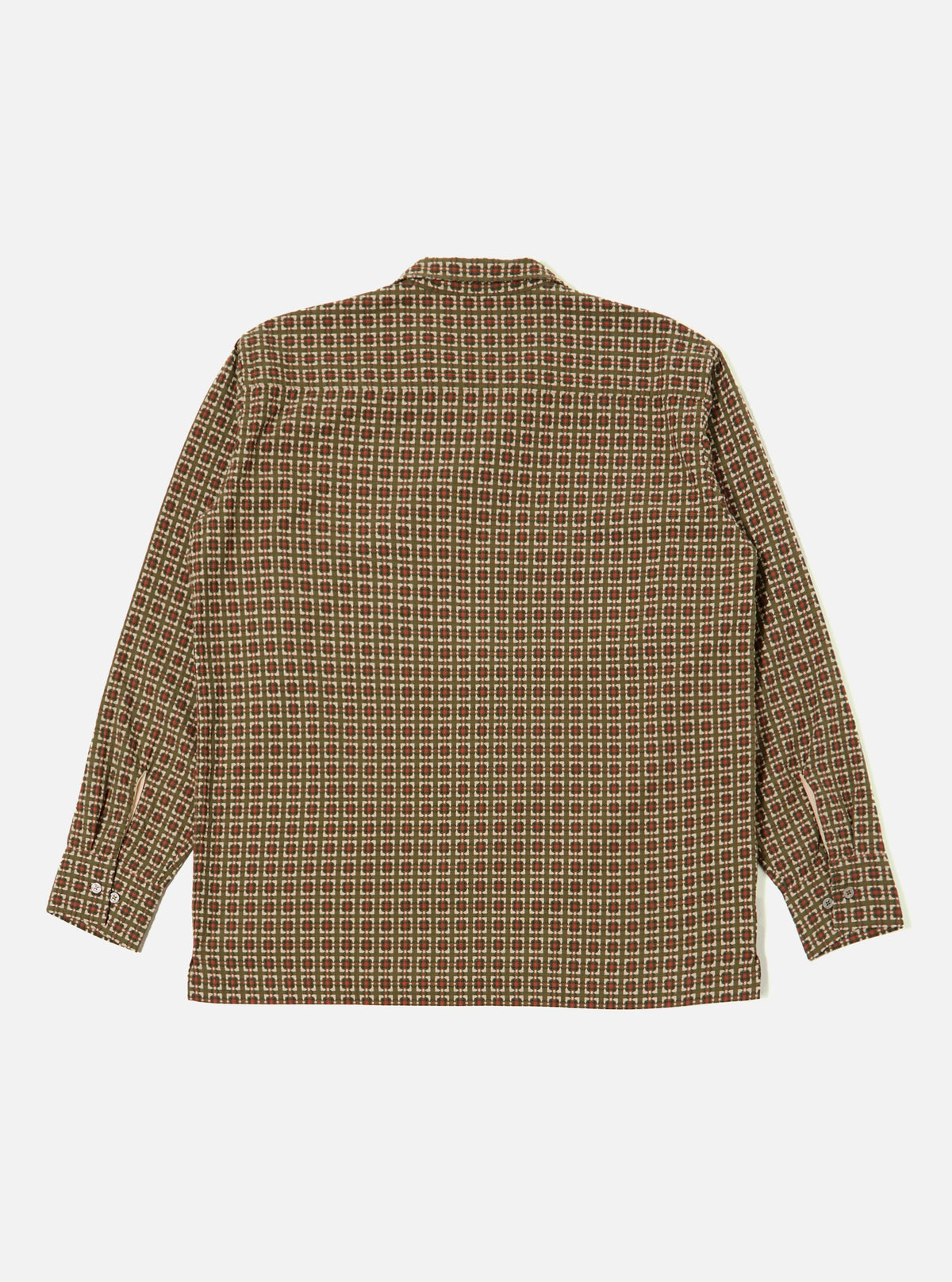 Olive Oscar Cotton L/S Camp Shirt