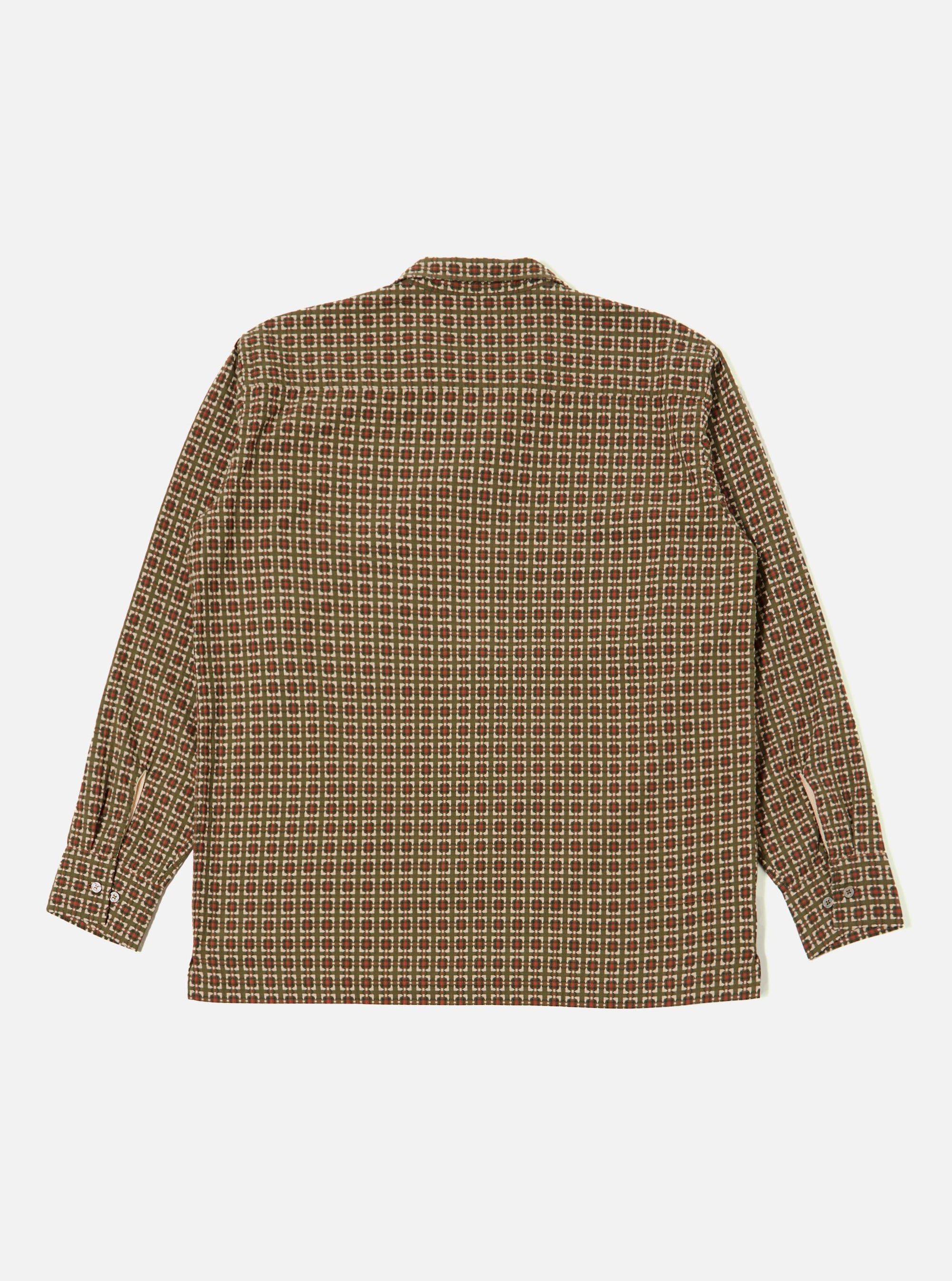 Olive Oscar Cotton L/S Camp Shirt