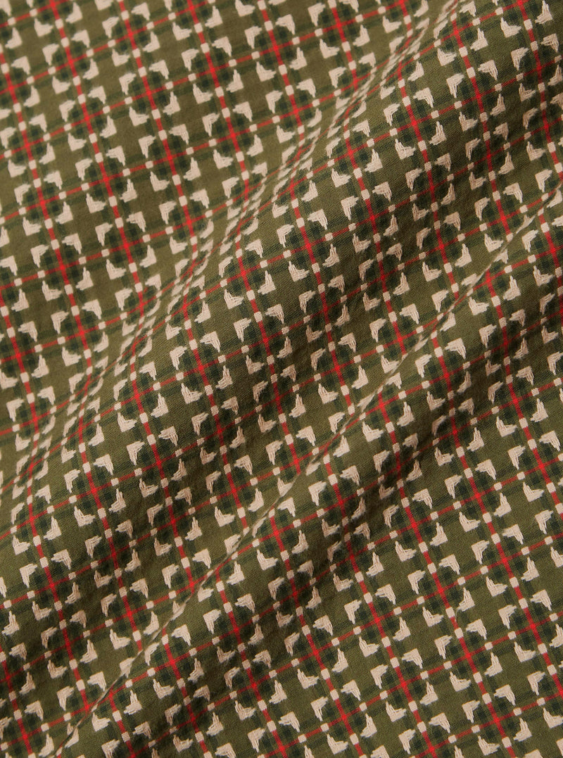 Olive Oscar Cotton L/S Camp Shirt