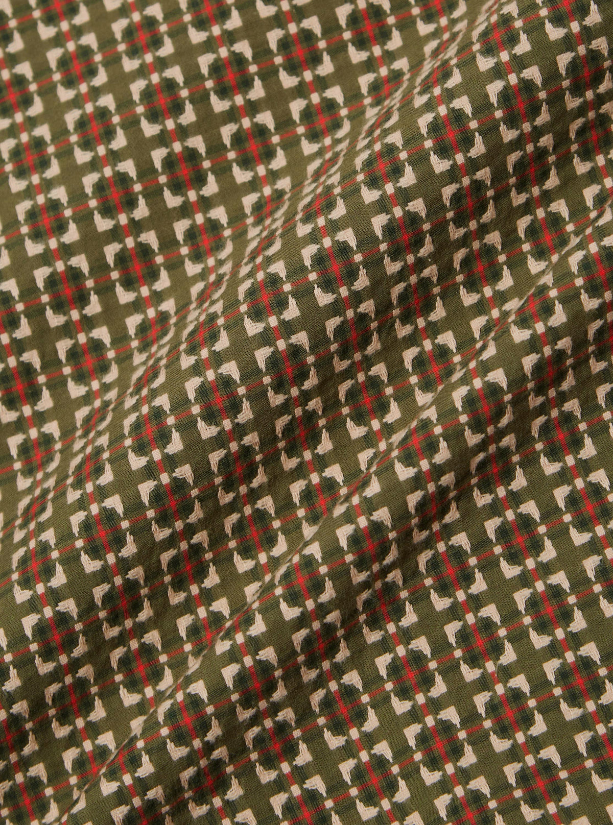 Olive Oscar Cotton L/S Camp Shirt