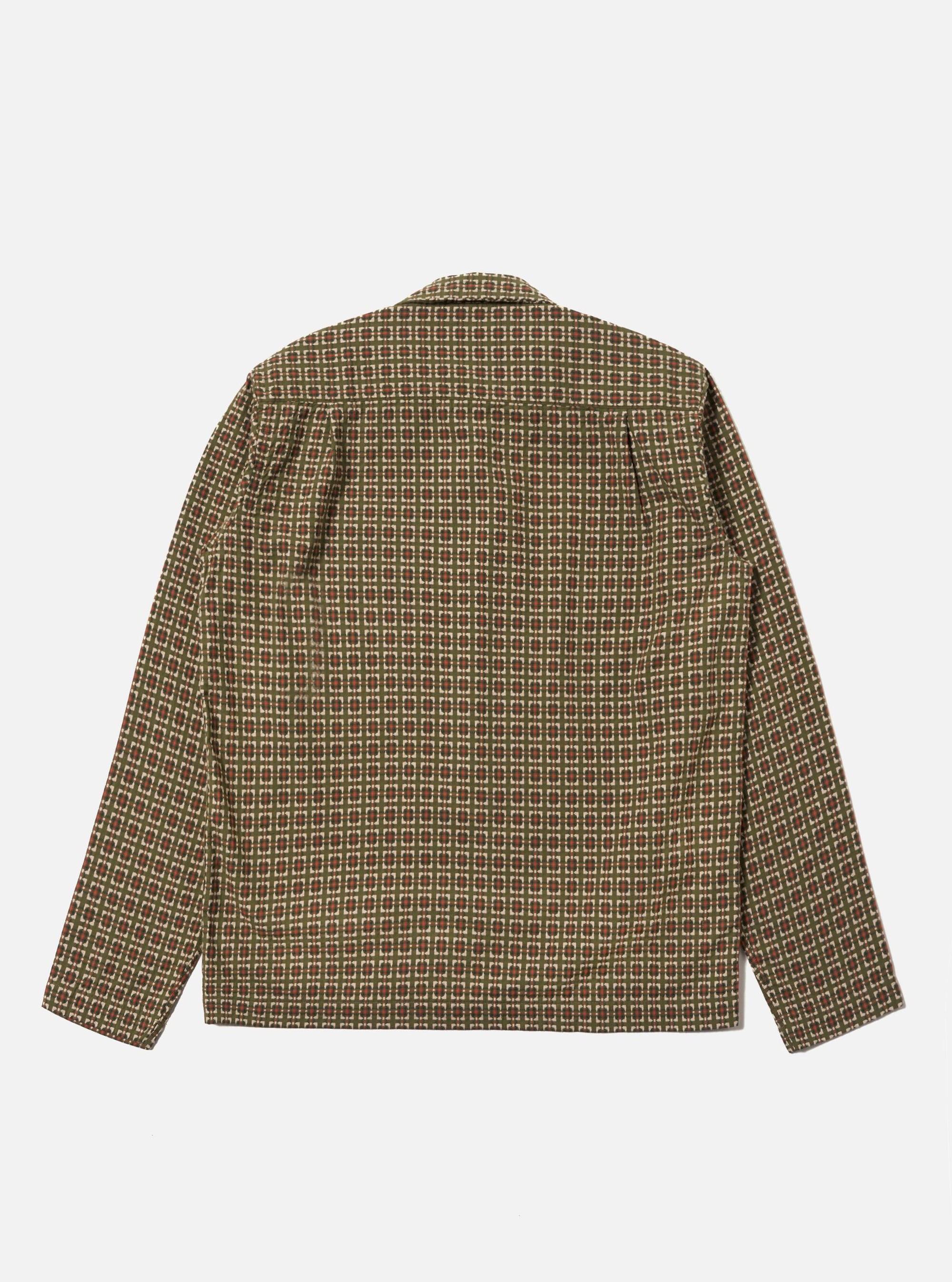 Olive Oscar Cotton Zip Shirt