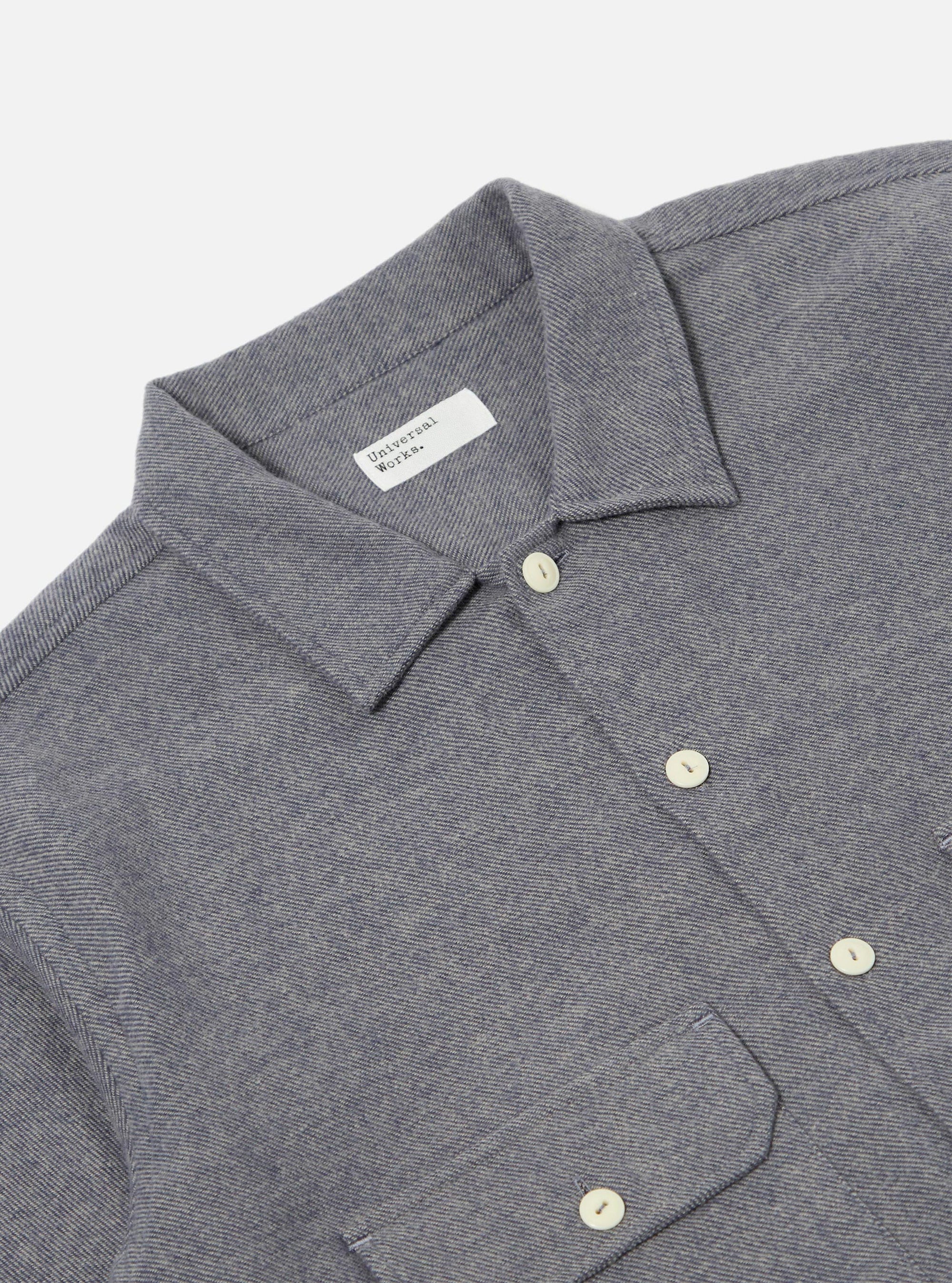 Blue Alaska Cotton Utility Shirt