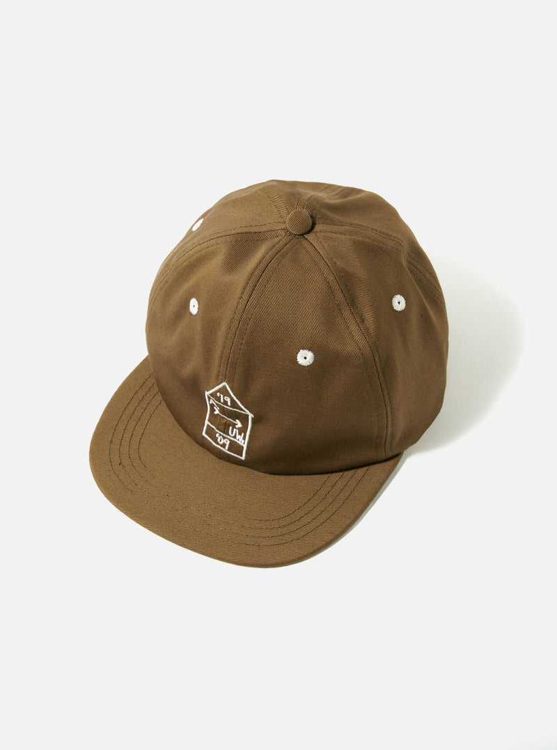 A. SOCIETY x Universal Works Olive Twill Cotton Baseball Hat