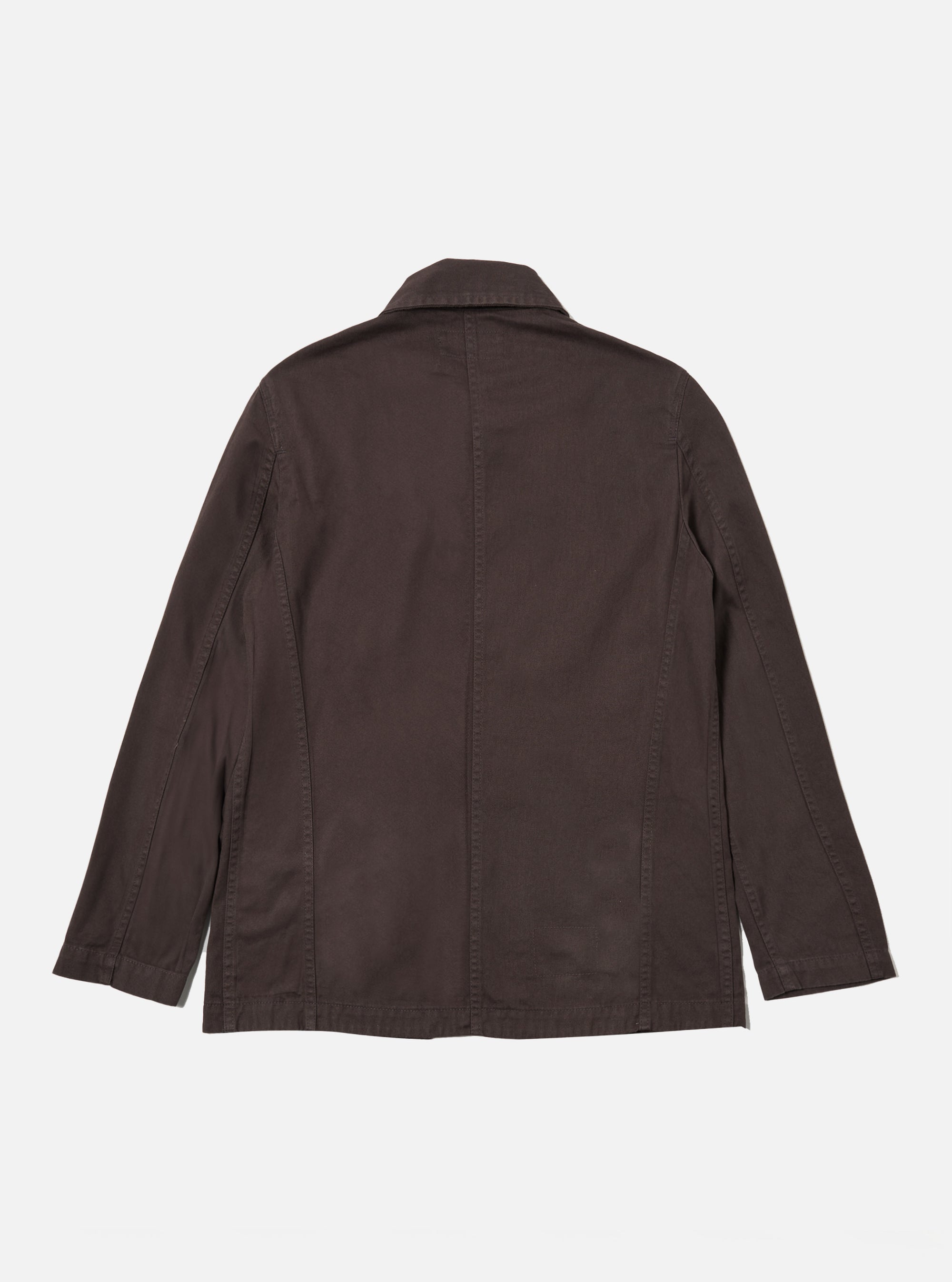 Universal Works Bakers Jacket in Brown Byron Twill