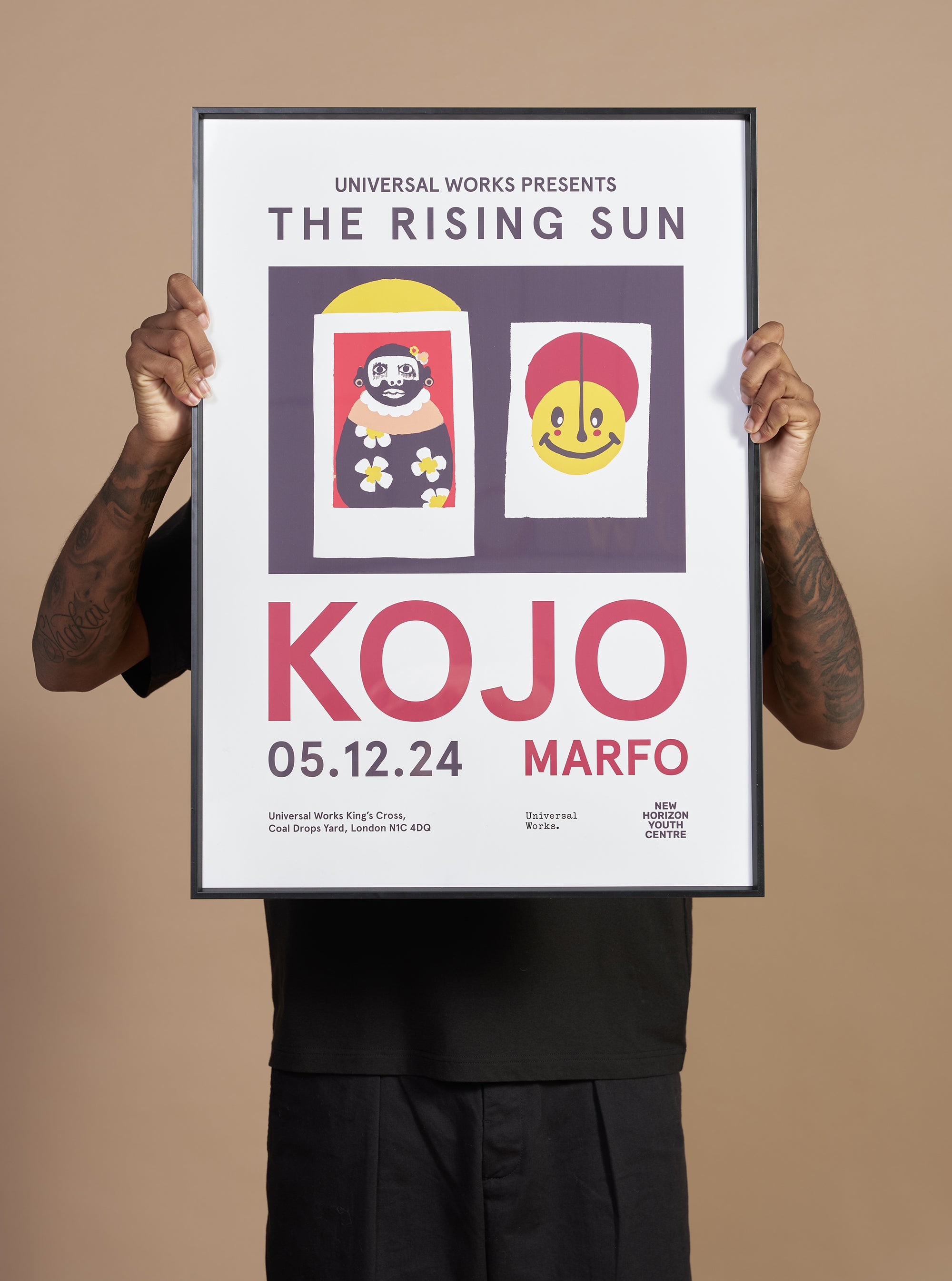 Kojo Marfo x Universal Works Exhibition Poster Ecru