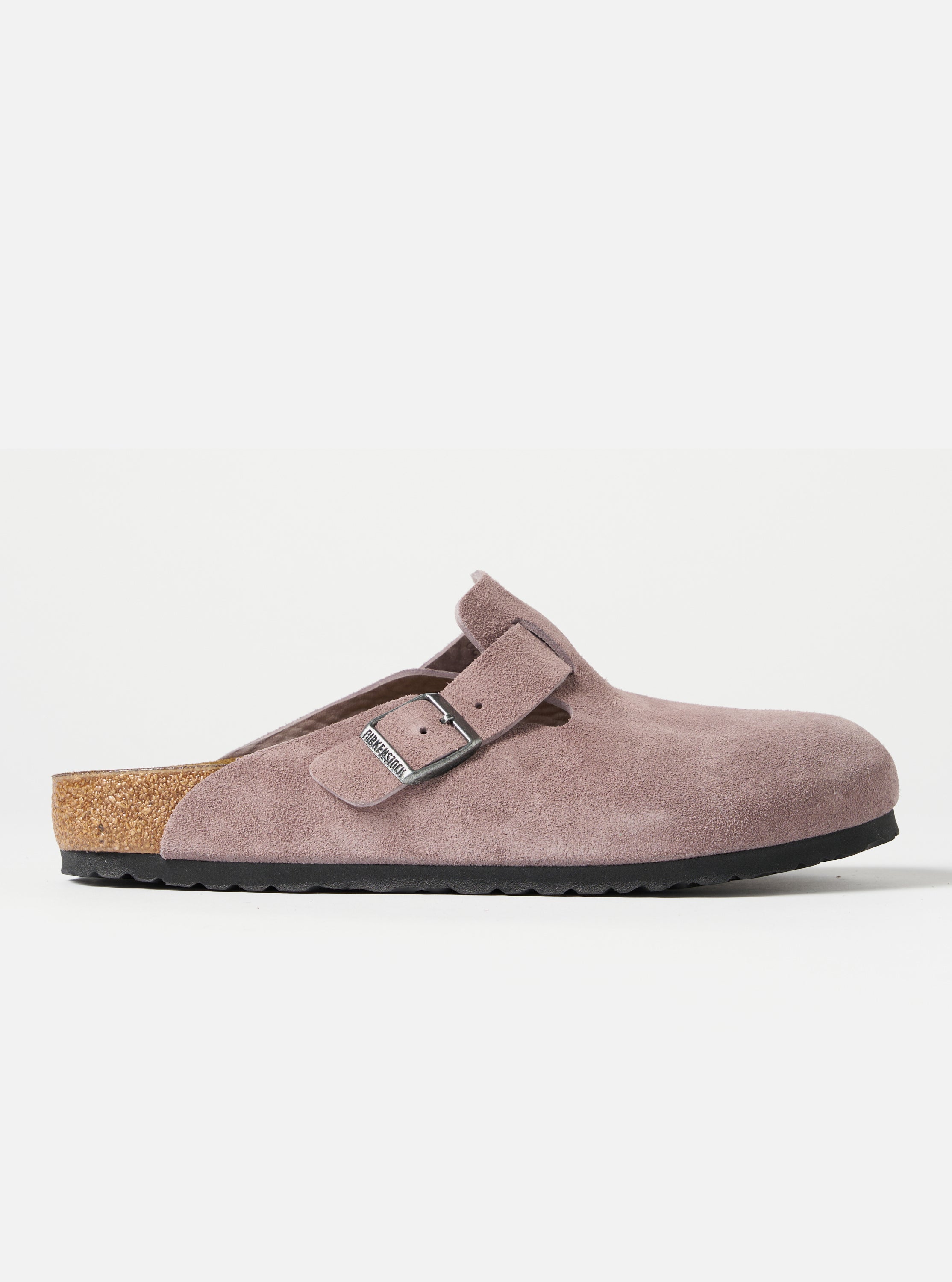 Birkenstock Boston in Faded Purple Suede Leather Universal Works