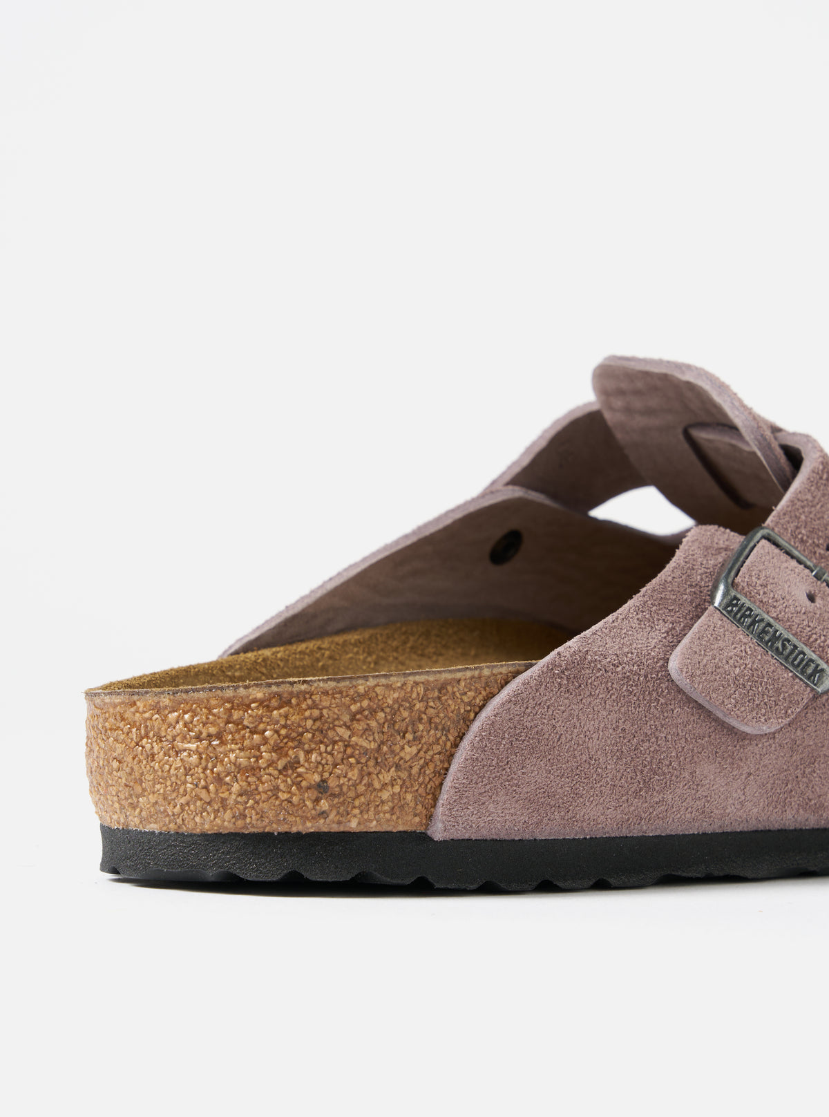 Birkenstock Boston in Faded Purple Suede Leather