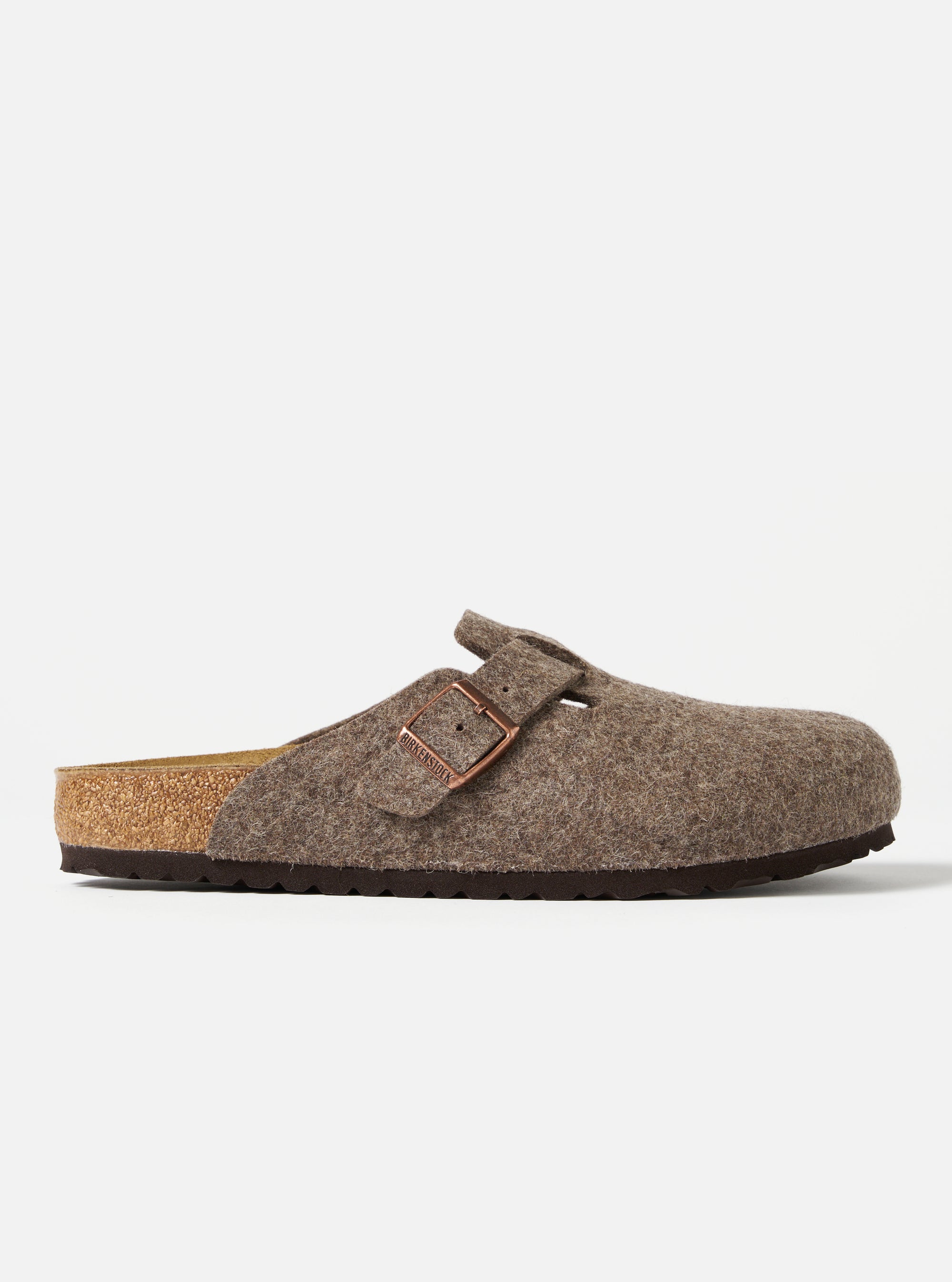 Birkenstock Boston in Cocoa Wool