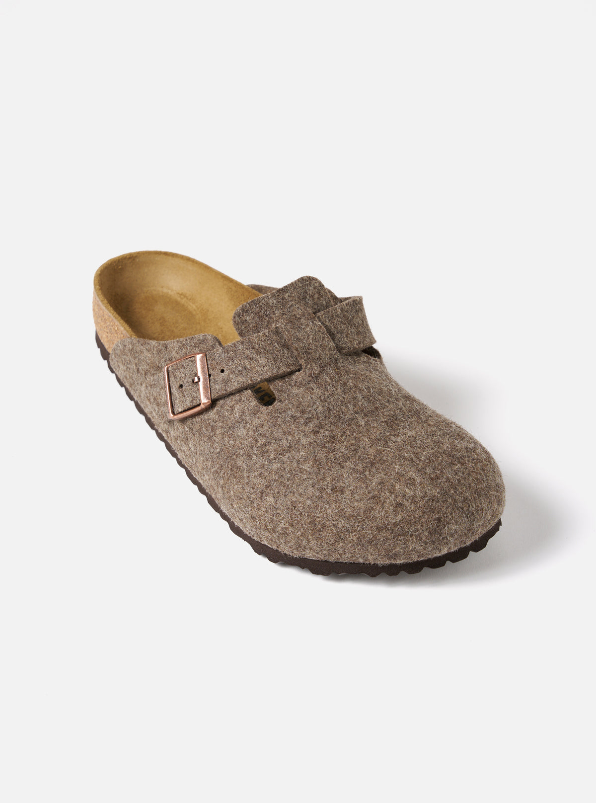 Birkenstock Boston in Cocoa Wool