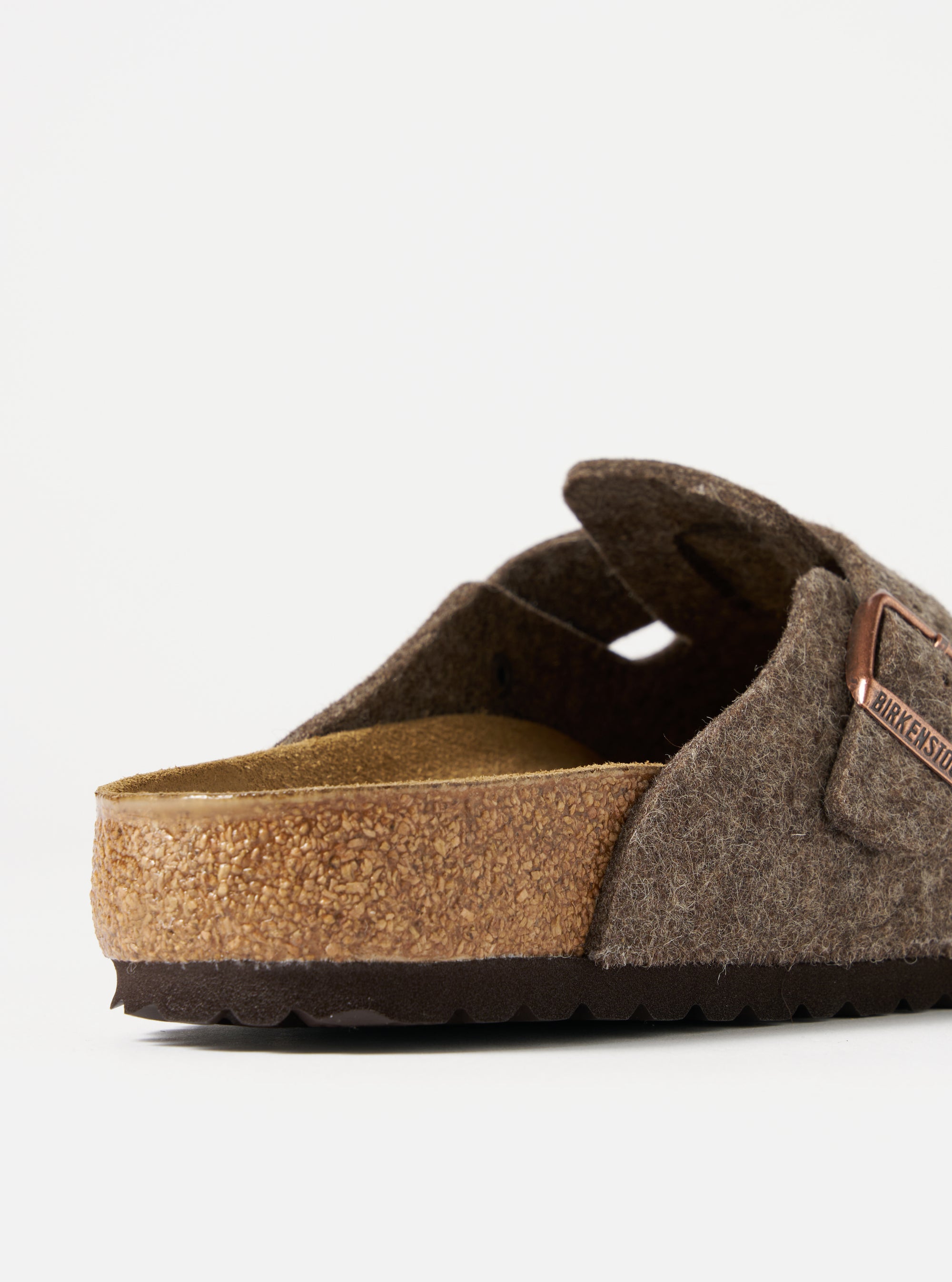 Birkenstock Boston in Cocoa Wool