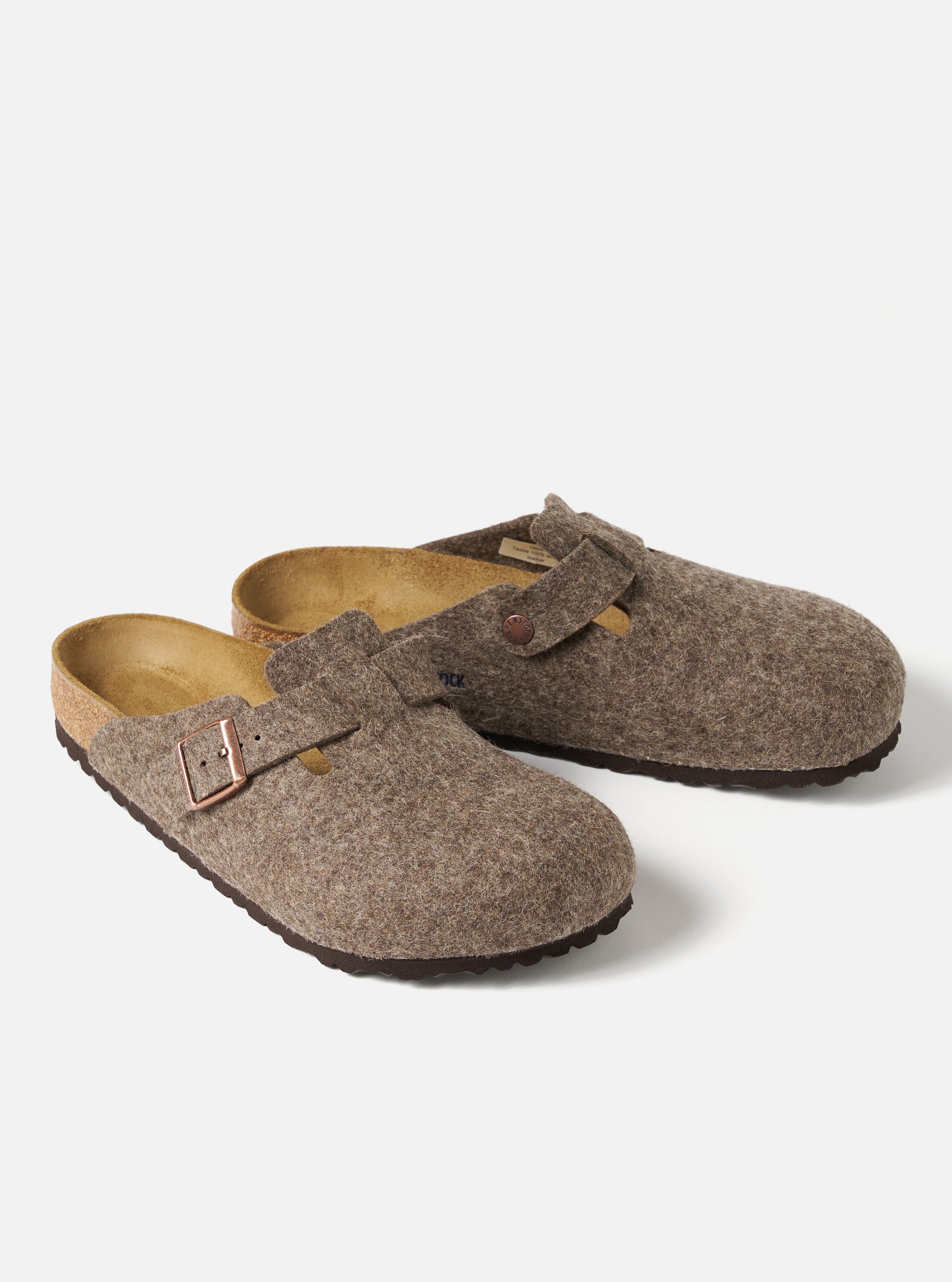 Birkenstock Boston in Cocoa Wool