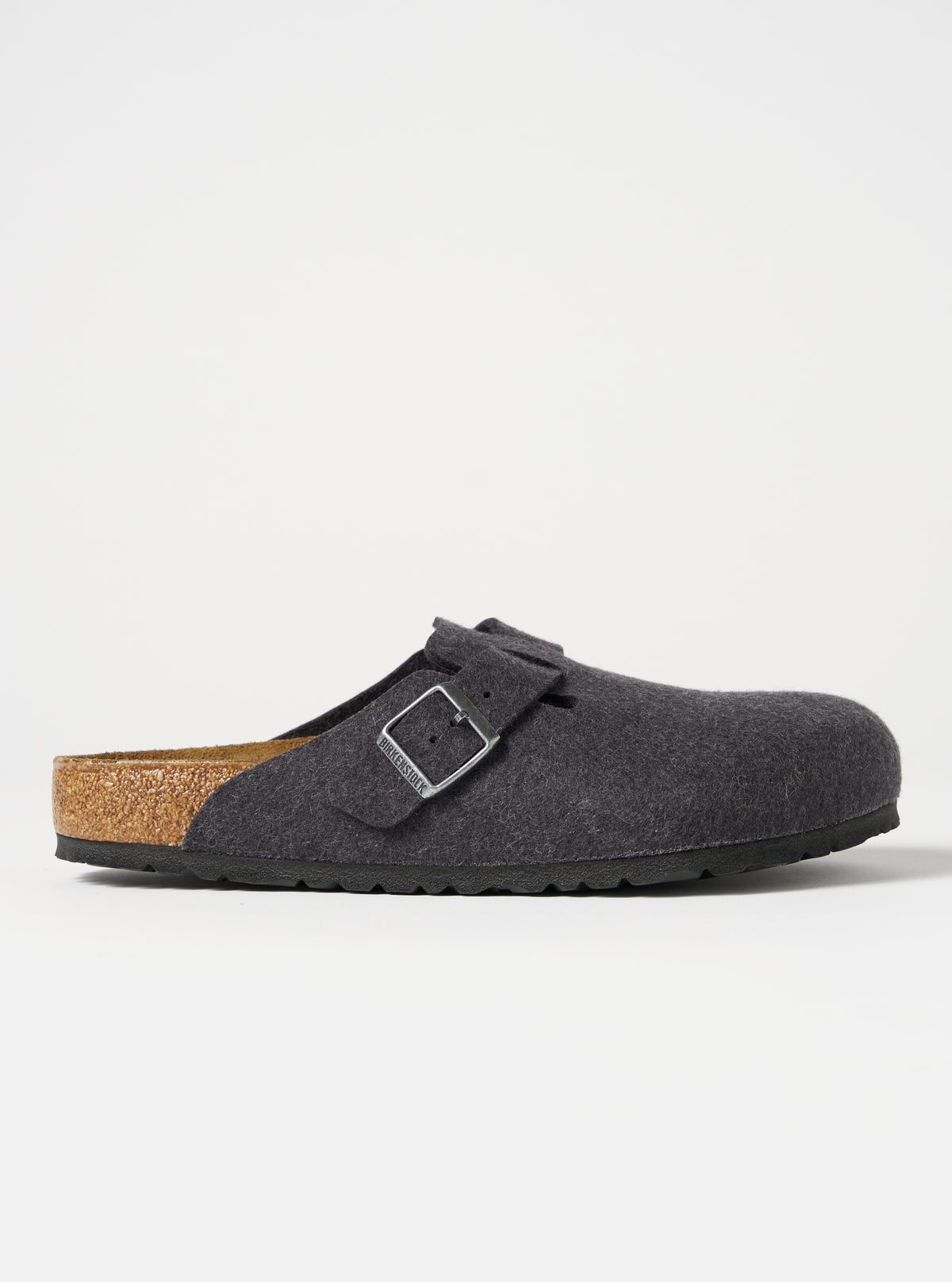 Birkenstock Boston in Anthracite Wool